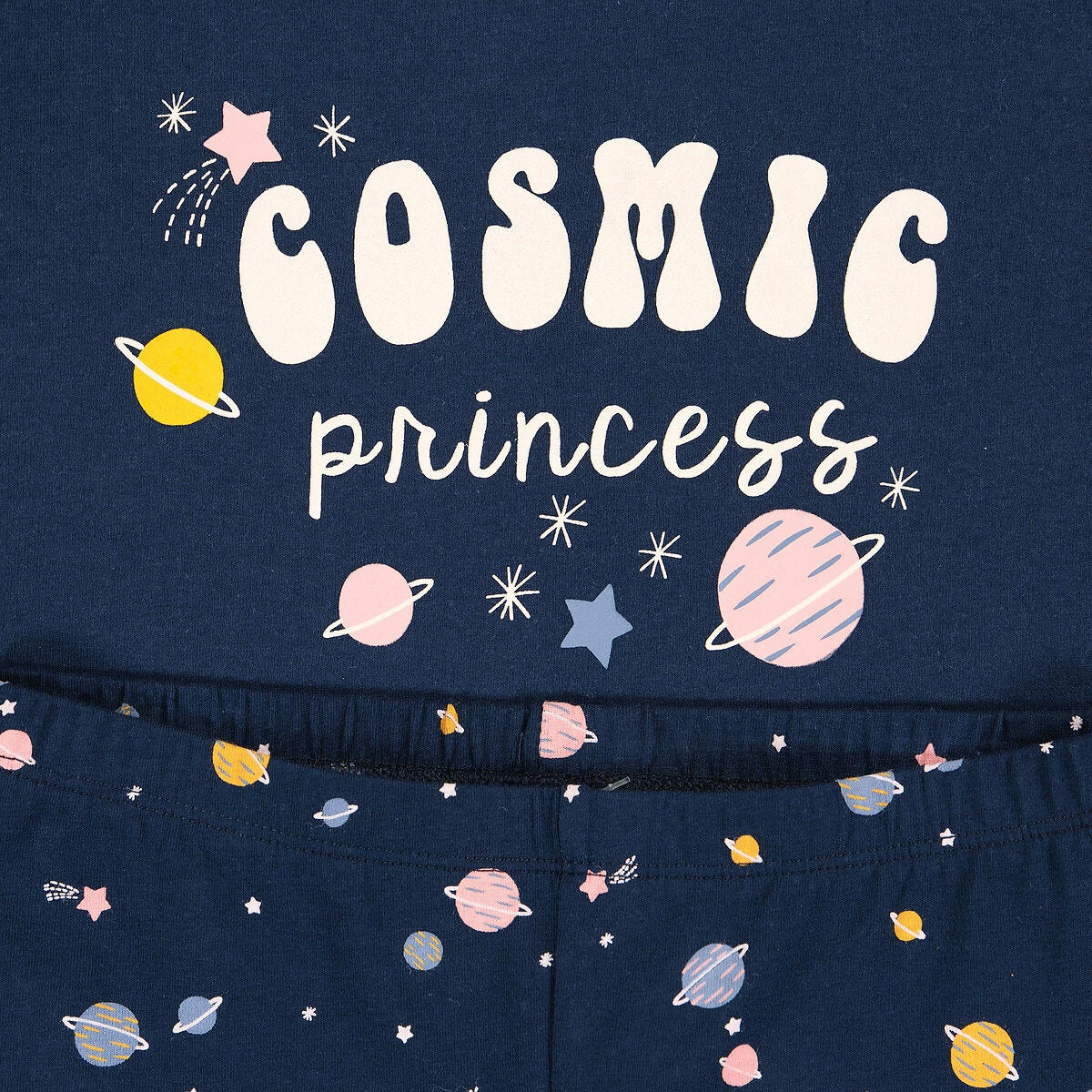 Lot de 3 pyjamas en coton imprimés planète