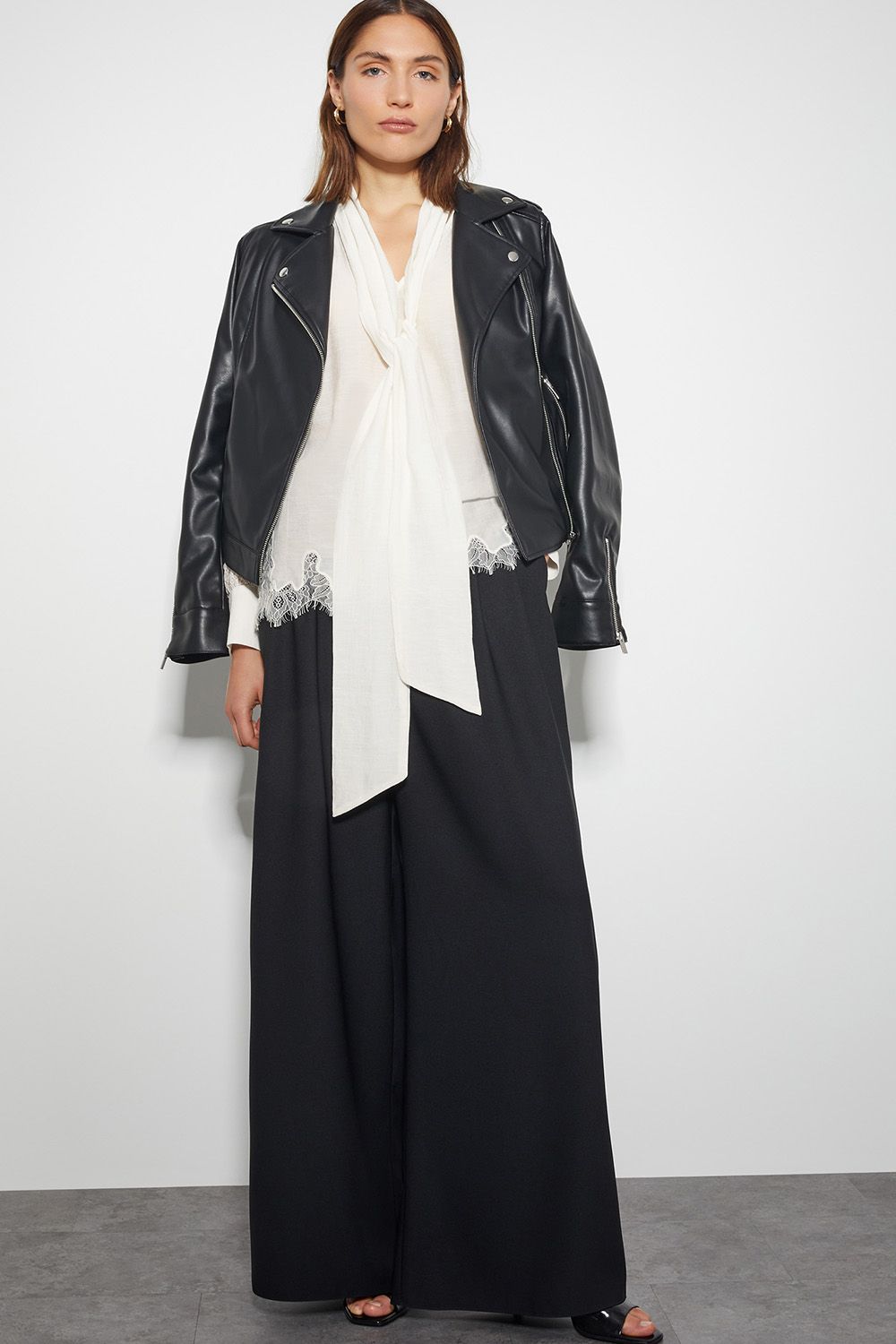 Monsoon Reece Lacy Pussybow Blouse
