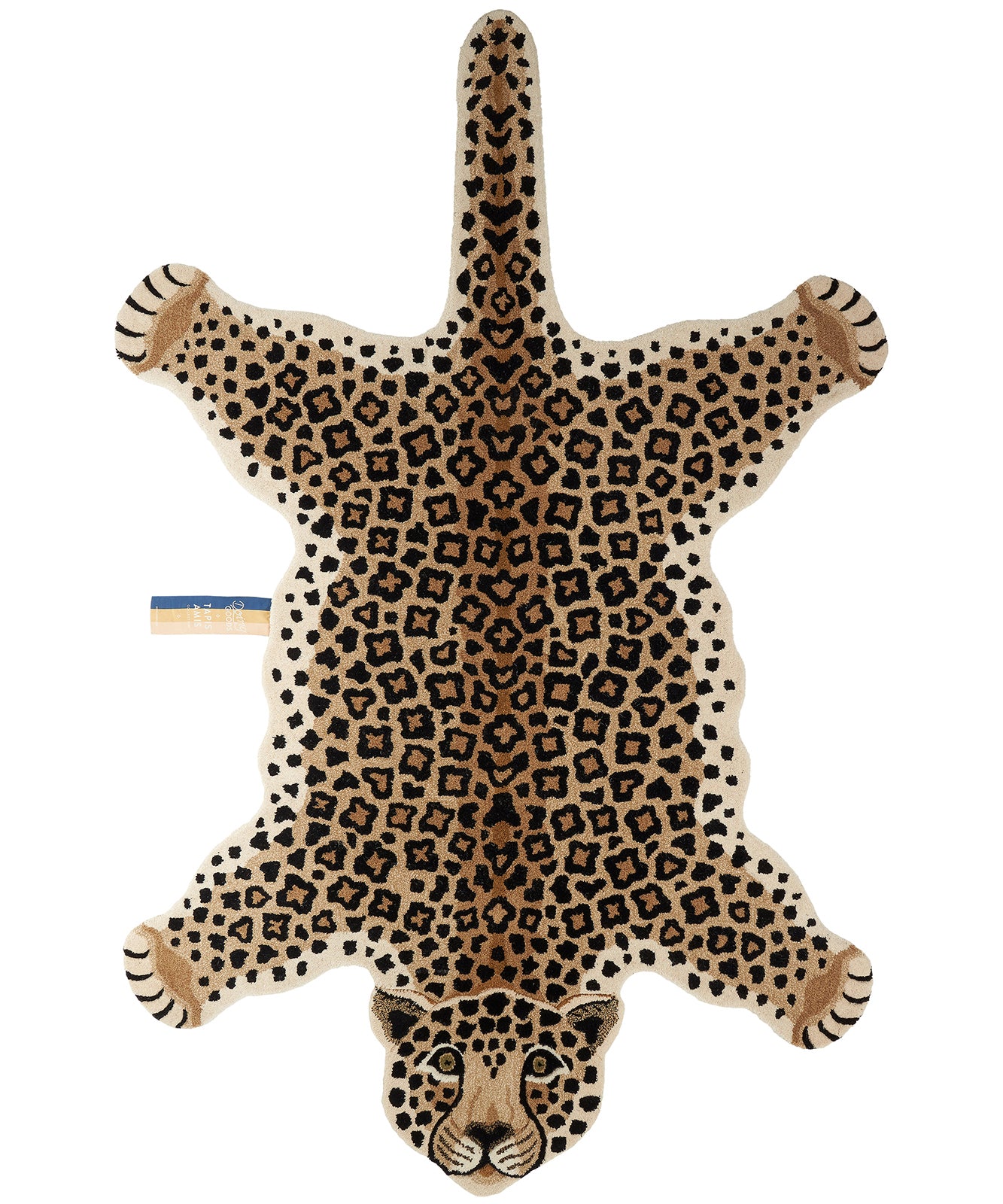 Doing Goods Loony Luipaard Vloerkleed - XL 250 x 160 x 2 cm - 100% wol