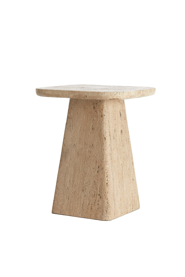 Light & Living bijzettafel KEPAMI - Ø40x49cm - bruin