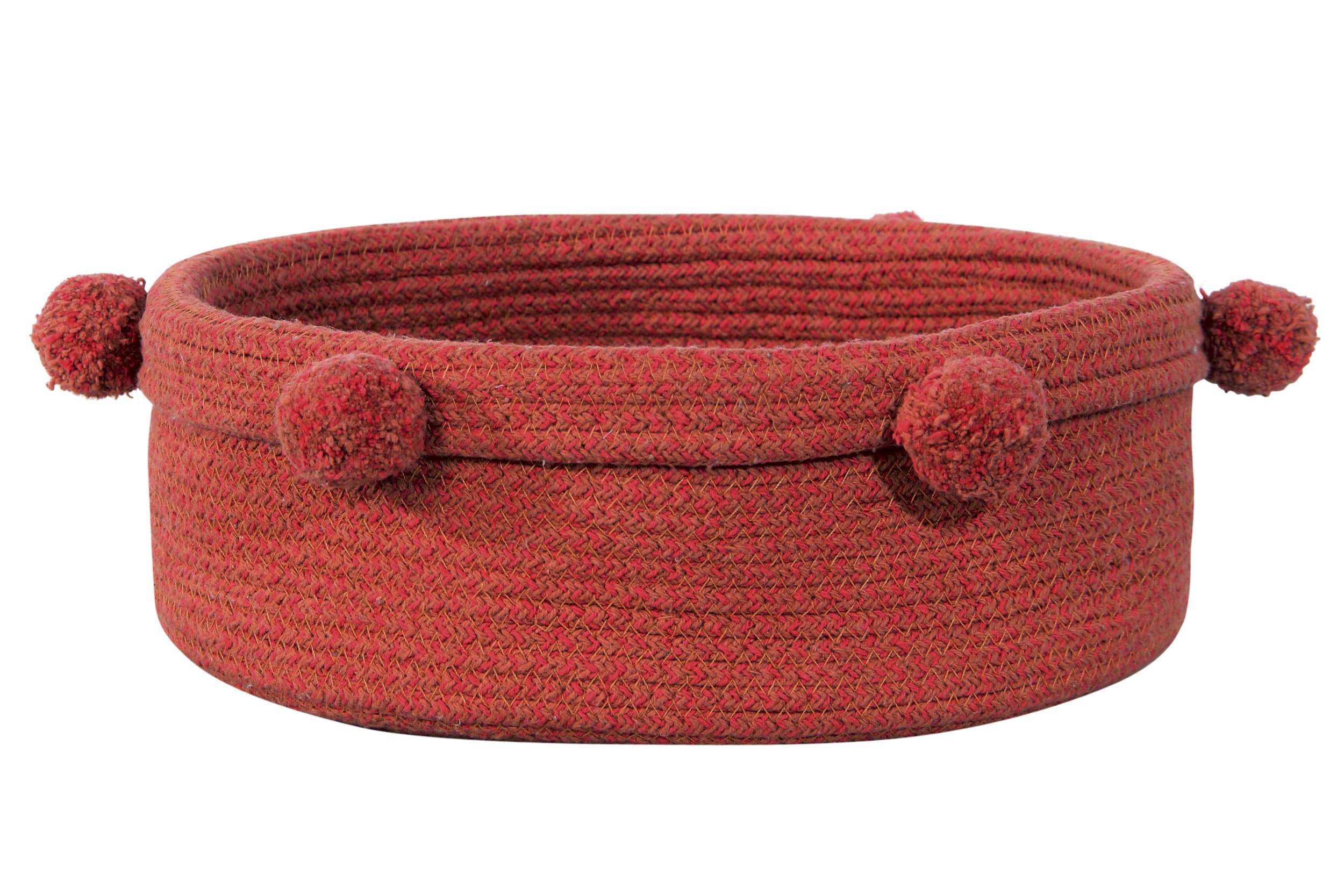 TRAY - Corbeille en coton rouge 12xØ30