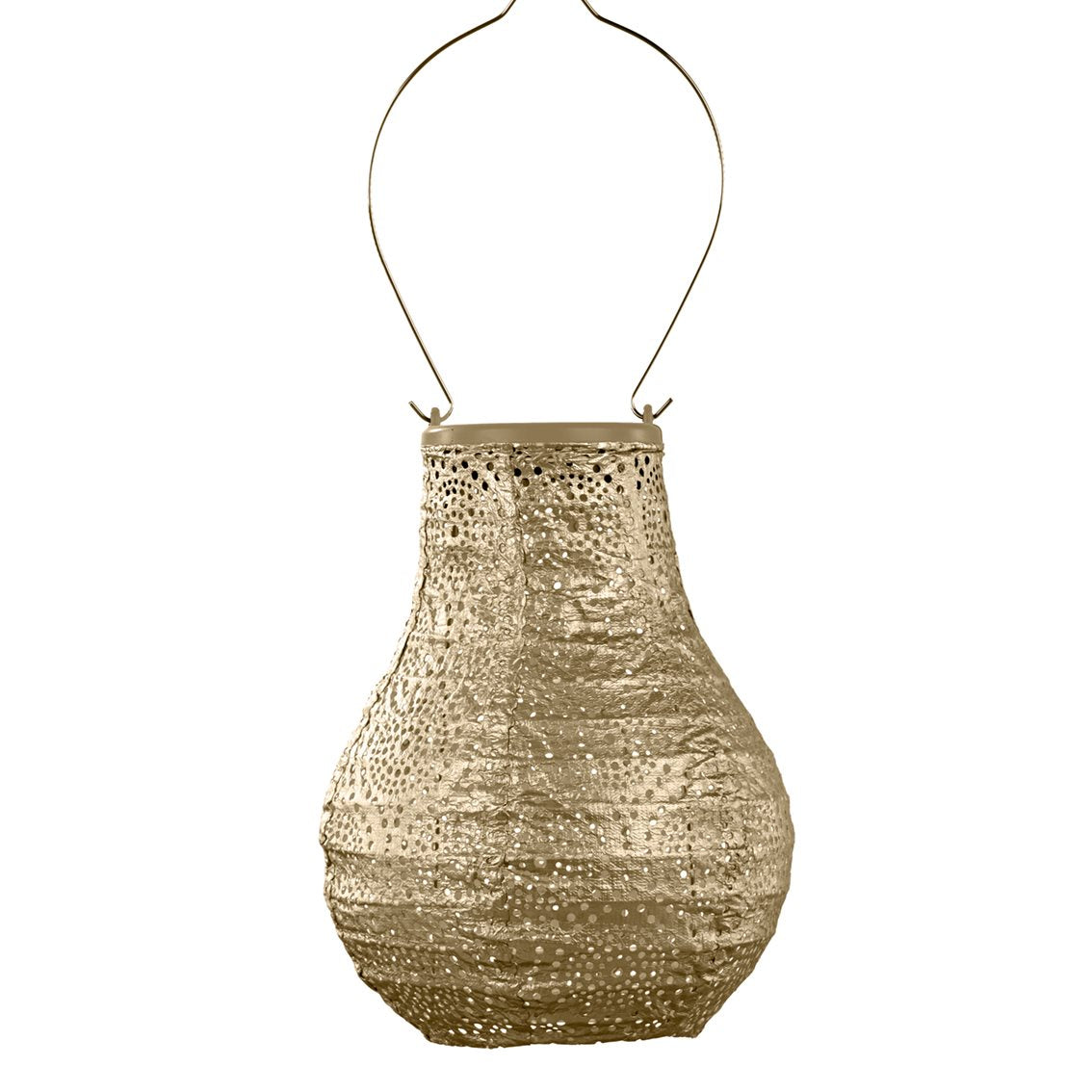 Lumiz solar lampion - occult bulb - 16 cm - goud