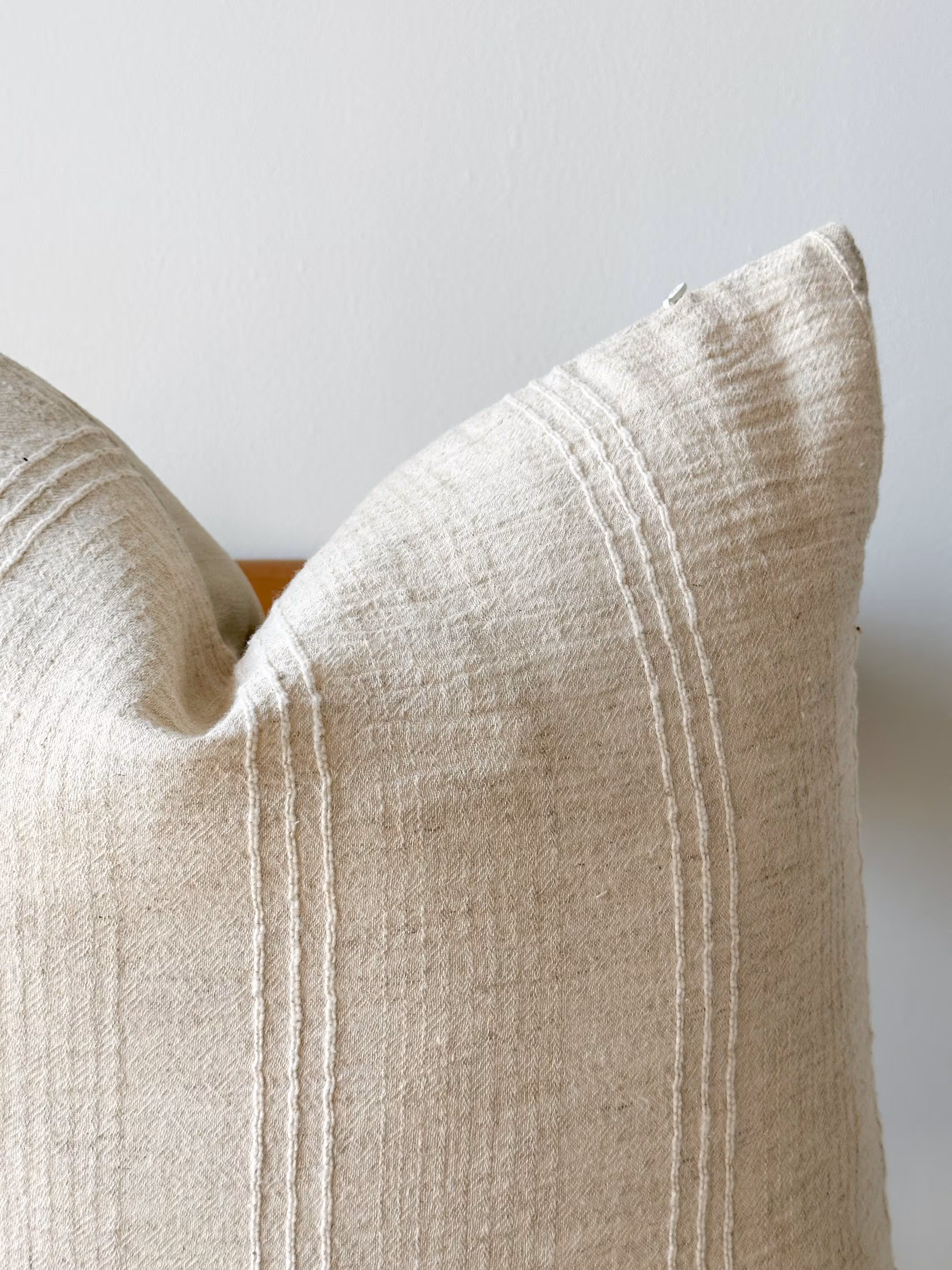 Neutral Natural Color and Fiber Pillow Cover