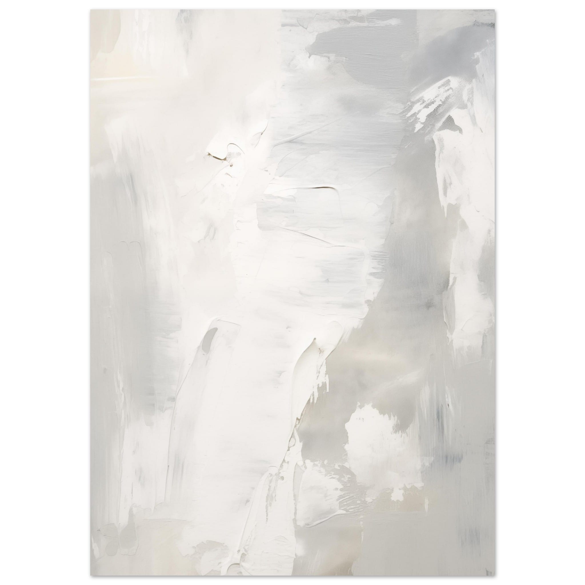 Artfulprints Poster Acryl schilderij no. 2  - 50x70 cm - Grijs
