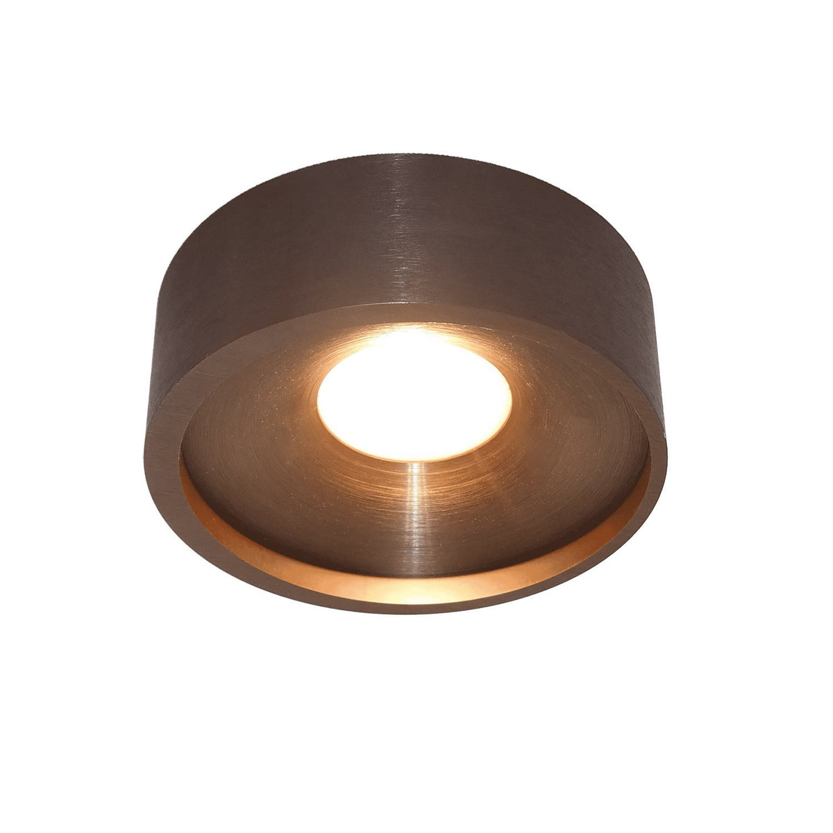 Artdelight plafondlamp Orlando - 1 lichts - 14 x 5  cm - mat brons