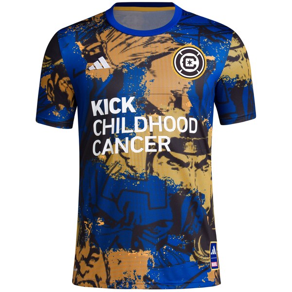 Chicago Fire adidas 2024 MLS Works Kick Childhood Cancer x Marvel Pre-Match Top - Royal