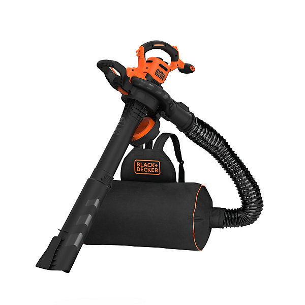 Aspirateur souffleur broyeur filaire 3000 W - 864 m³/h - ratio 16:1 - avec sac de 72 L - Black Decker BEBLV300-QS