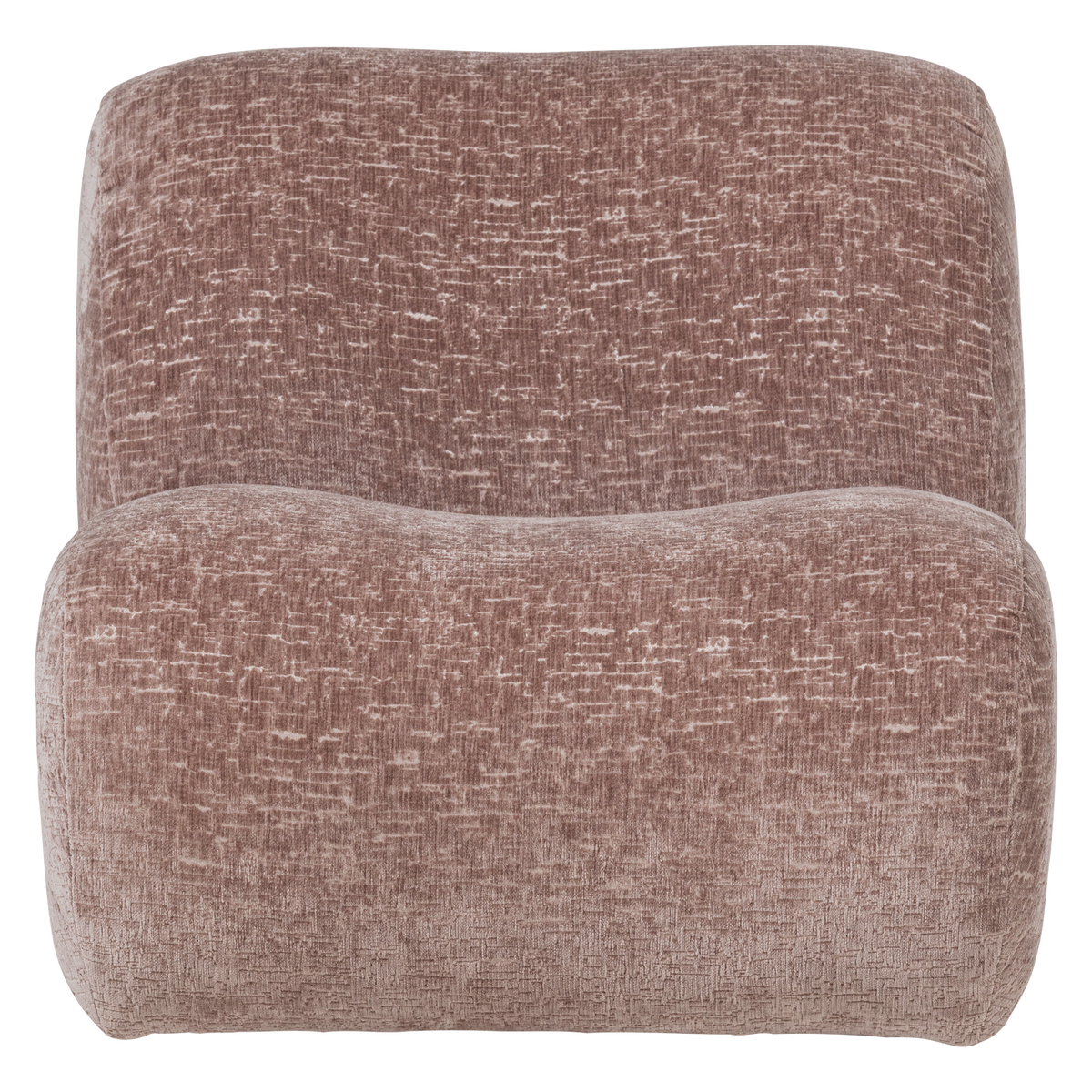 WOOOD fauteuil craquelé Nomu - Velvet - Lichtroze - 74x76x92
