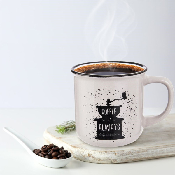 Kubek do kawy ziół napojów ceramiczny 370 ml