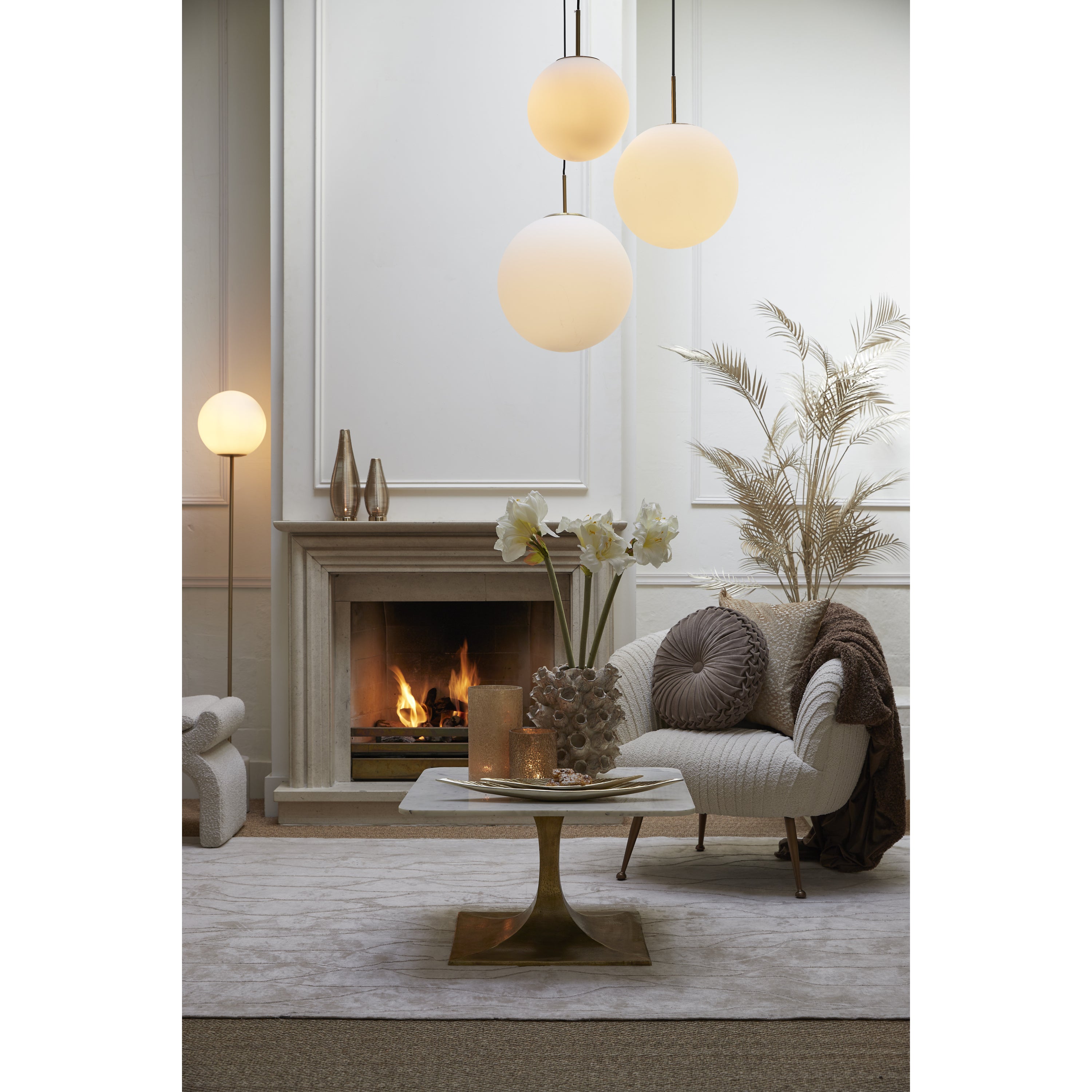 Light & Living - Vloerlamp MEDINA - Ø25x156cm - Wit
