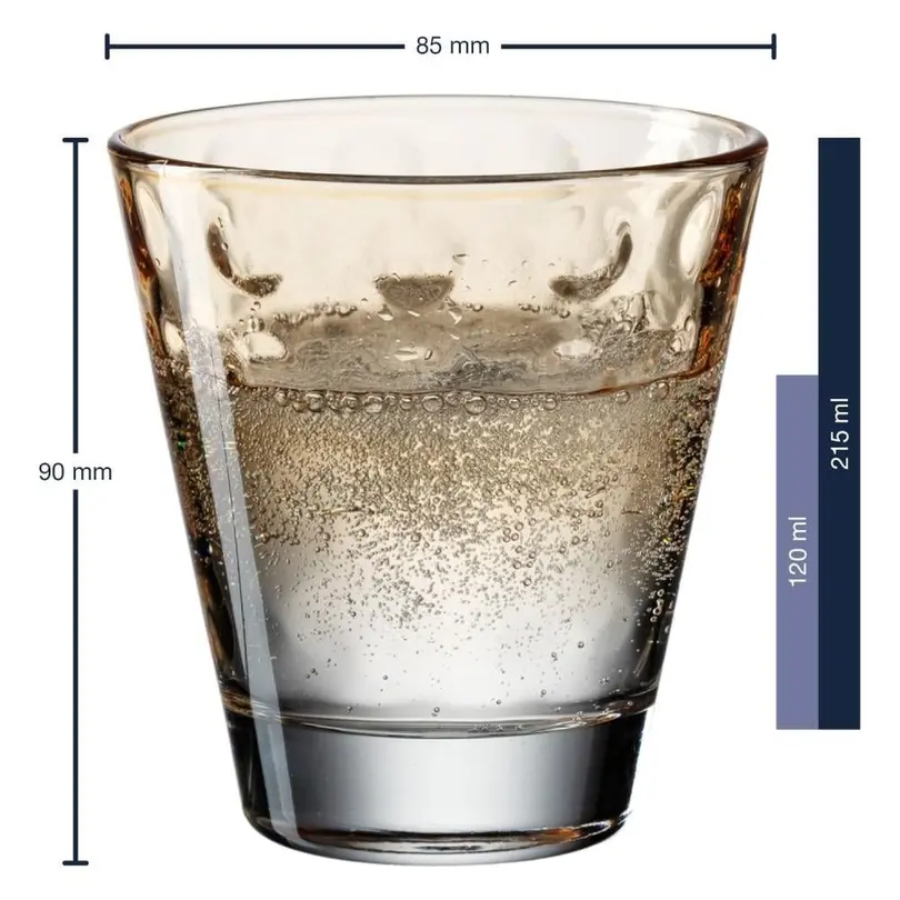 Becher 6er-Set Optic Pastell