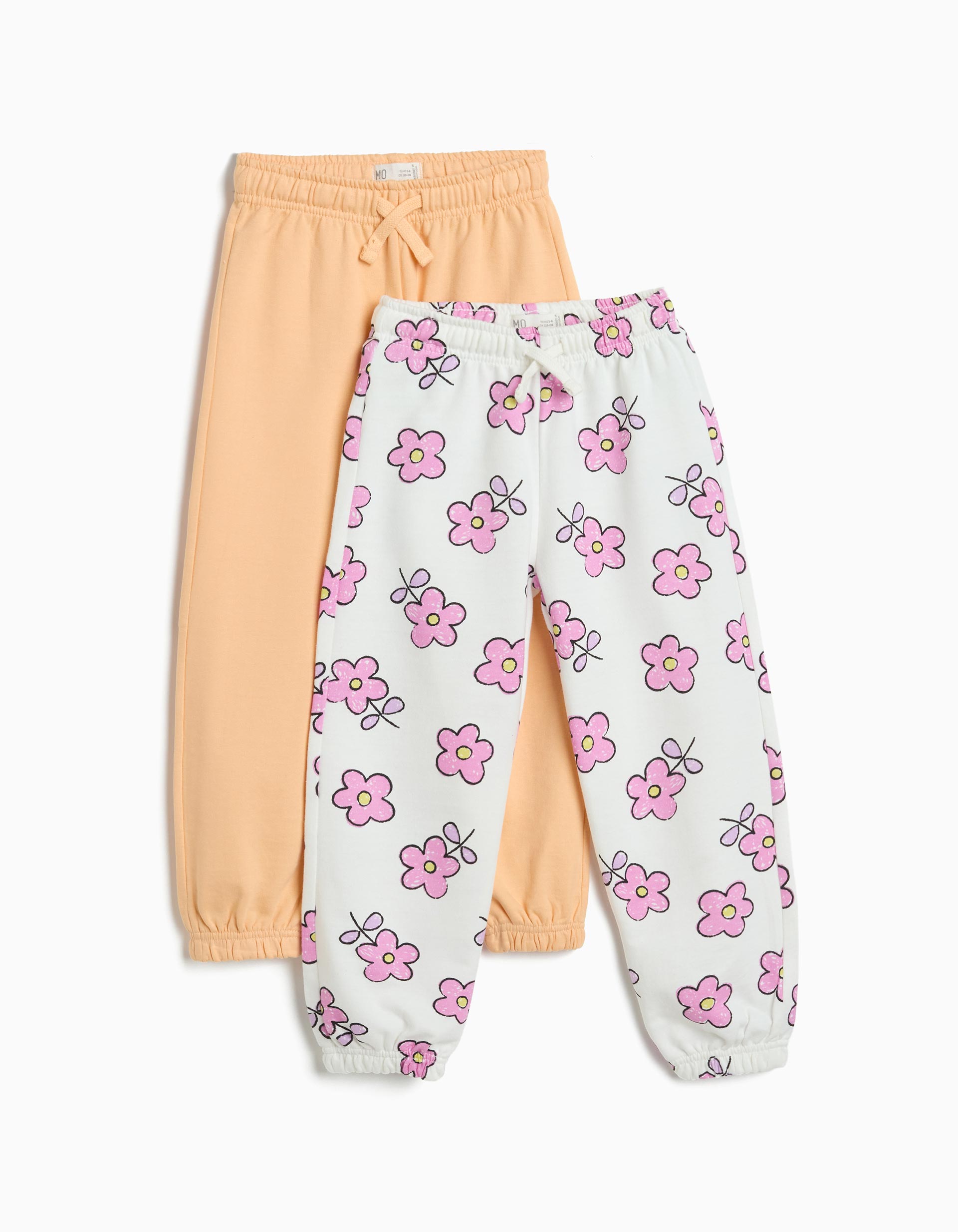 Pack 2 Joggers de Felpa, Menina, Branco