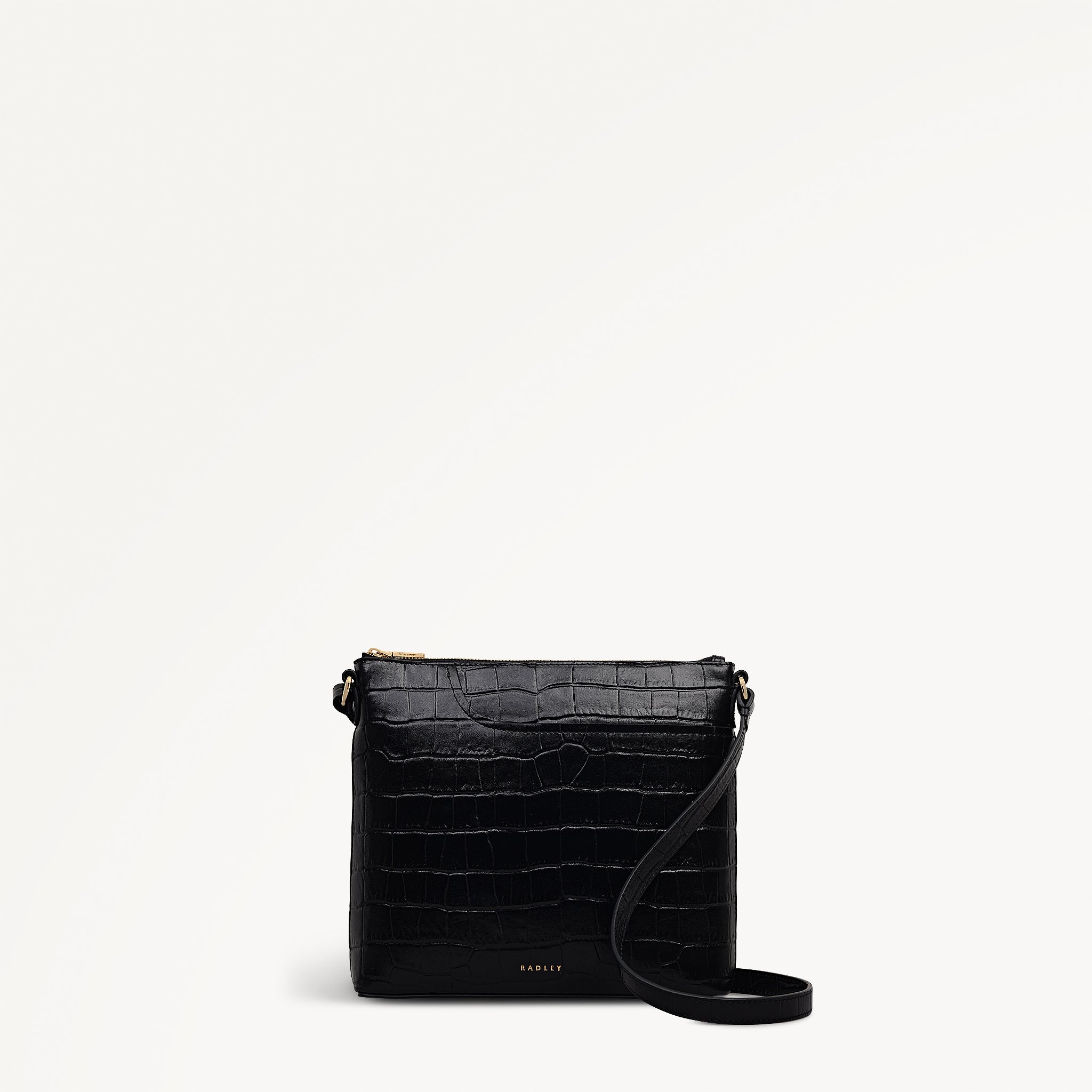 Pockets - Small Ziptop North-South Cross Body Bag