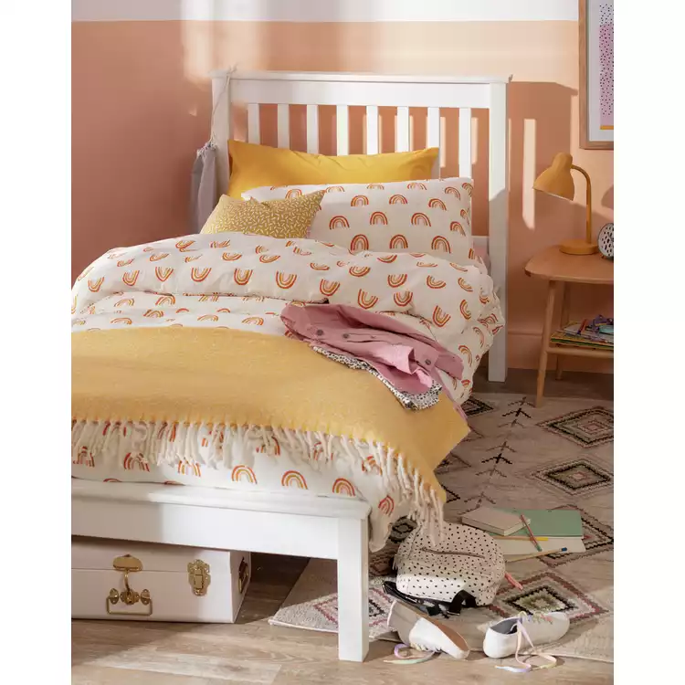 Habitat Noah Single Bed Frame and Kids Mattress - White