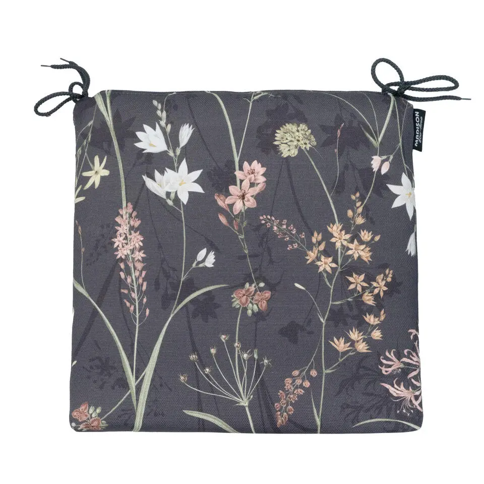 Madison - Zitkussen Eco-line - Grijs - 40x40x4,5cm - Set van 4