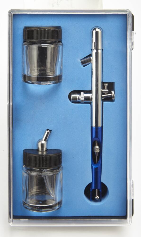 Mastercraft Multi-Purpose Dual Action Airbrush Paint Sprayer Kit with Adjustable Patterns