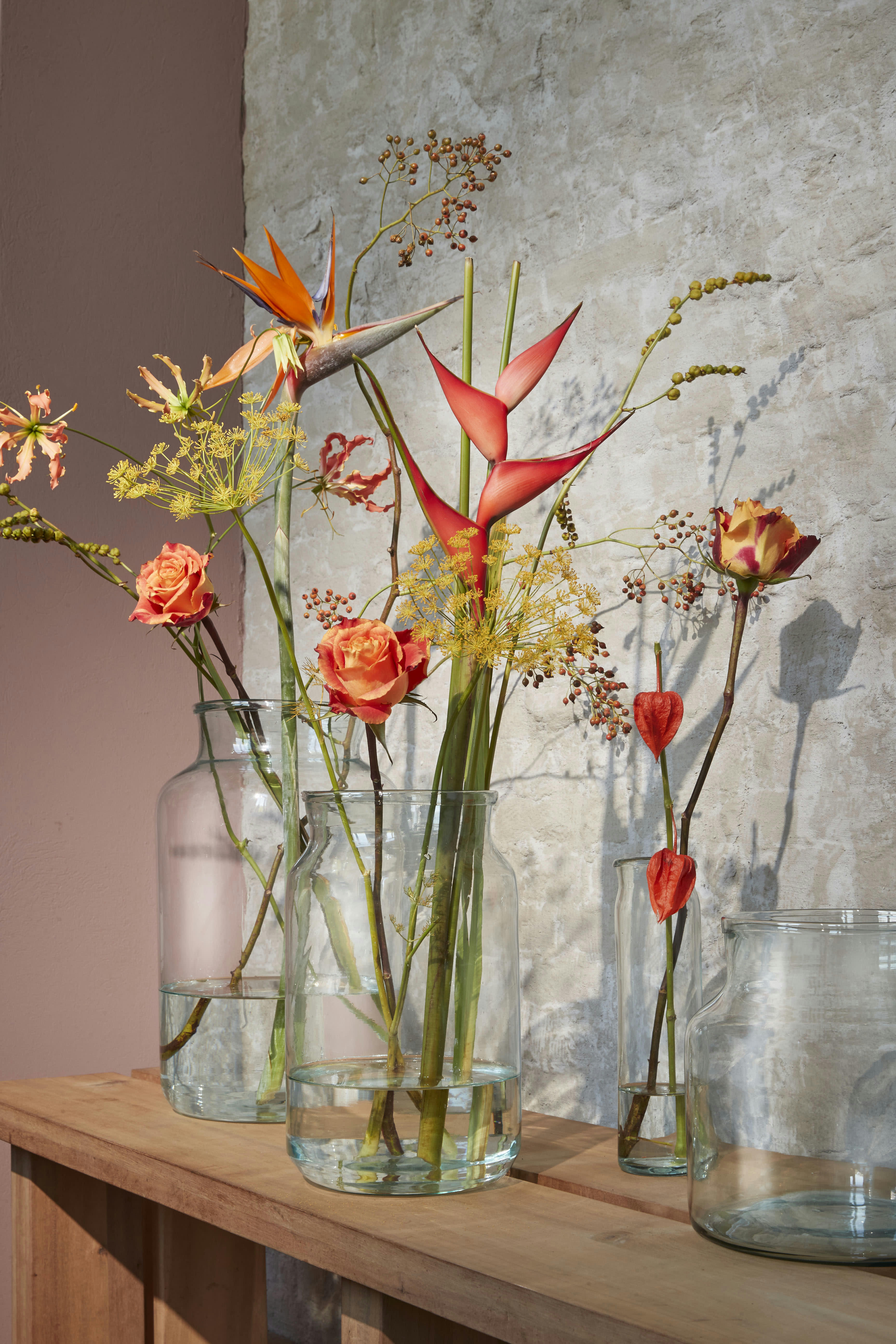 VIENNE - Vase en verre recyclé H30