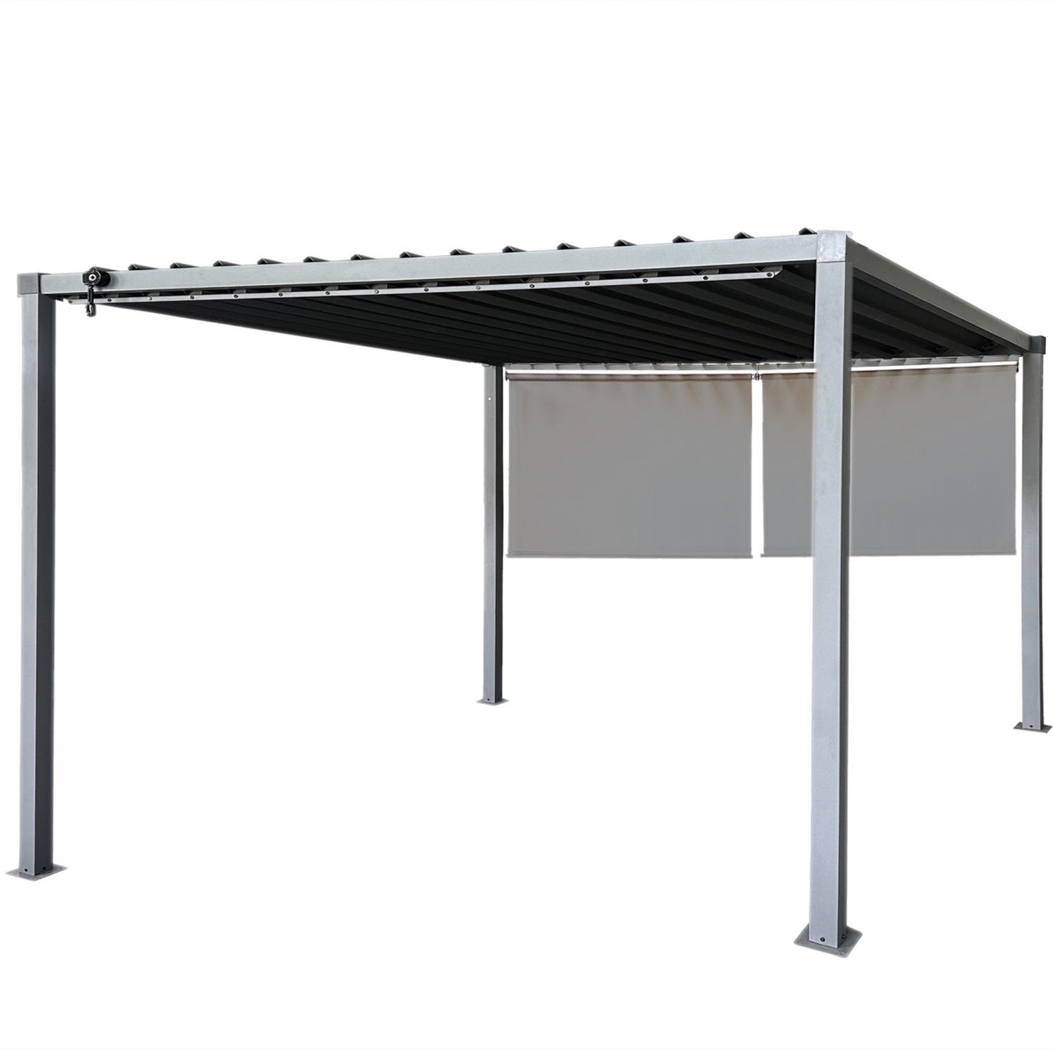 Pergola bioclimatica in acciaio 3x3 metri