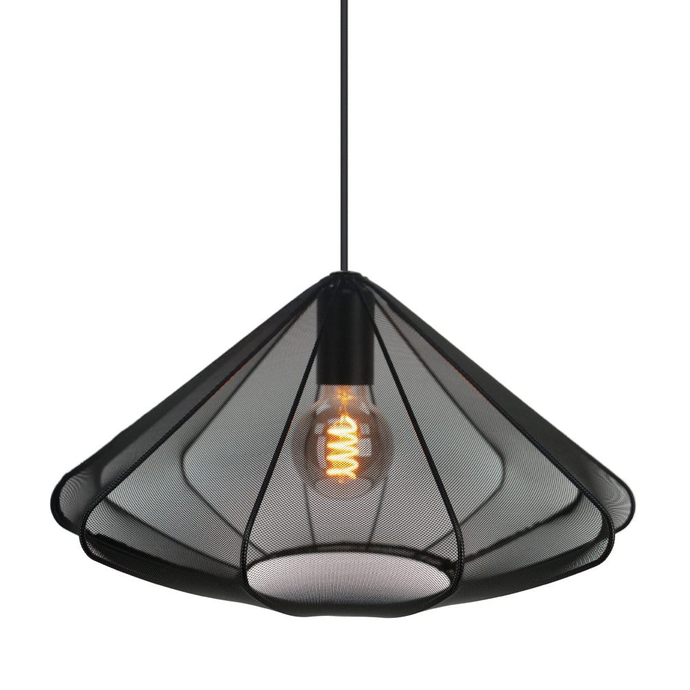 EGLO Dolwen Hanglamp - E27 - Ø 42,5 cm - Zwart - Textiel