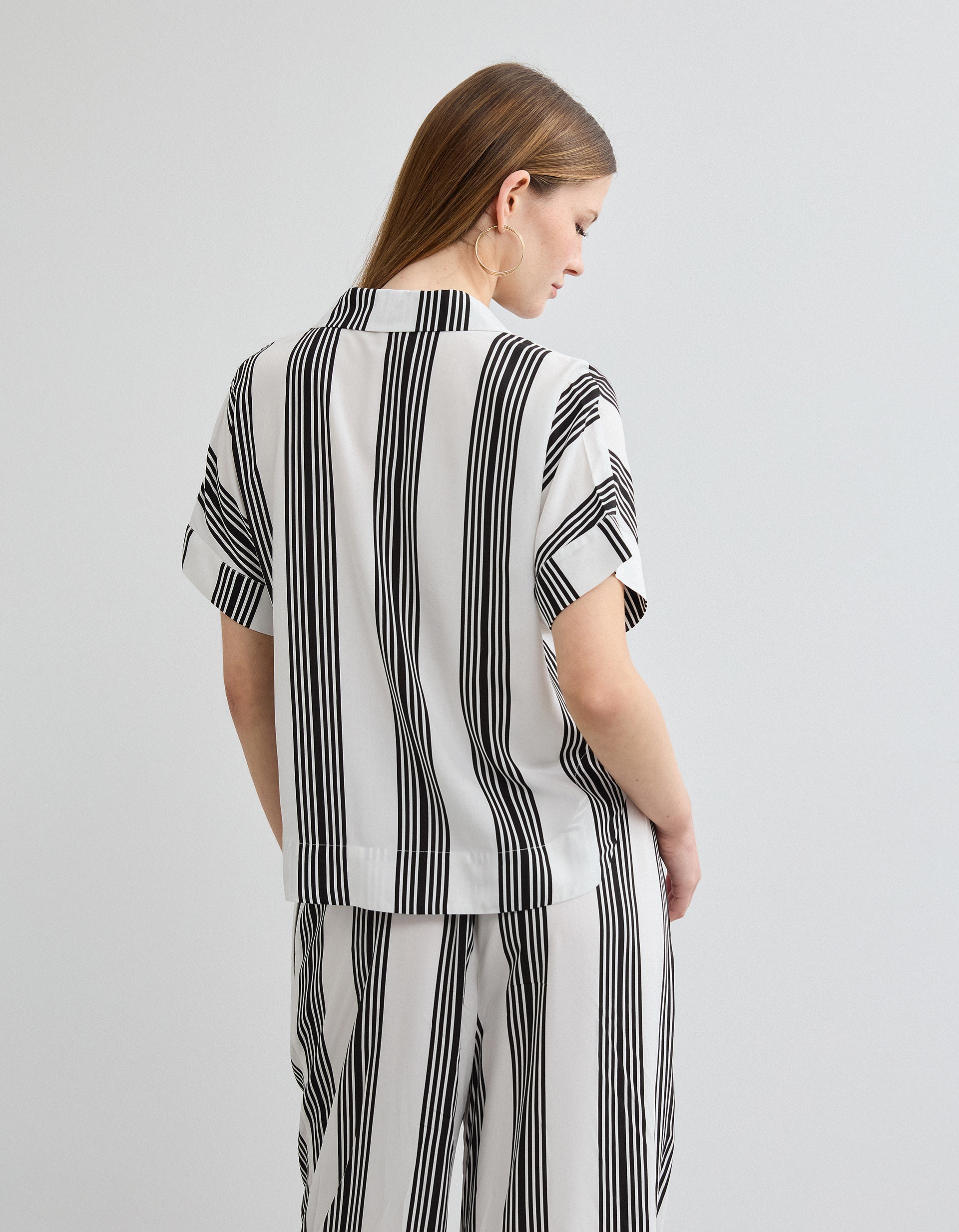 Blusa Riscas, Mulher, Preto