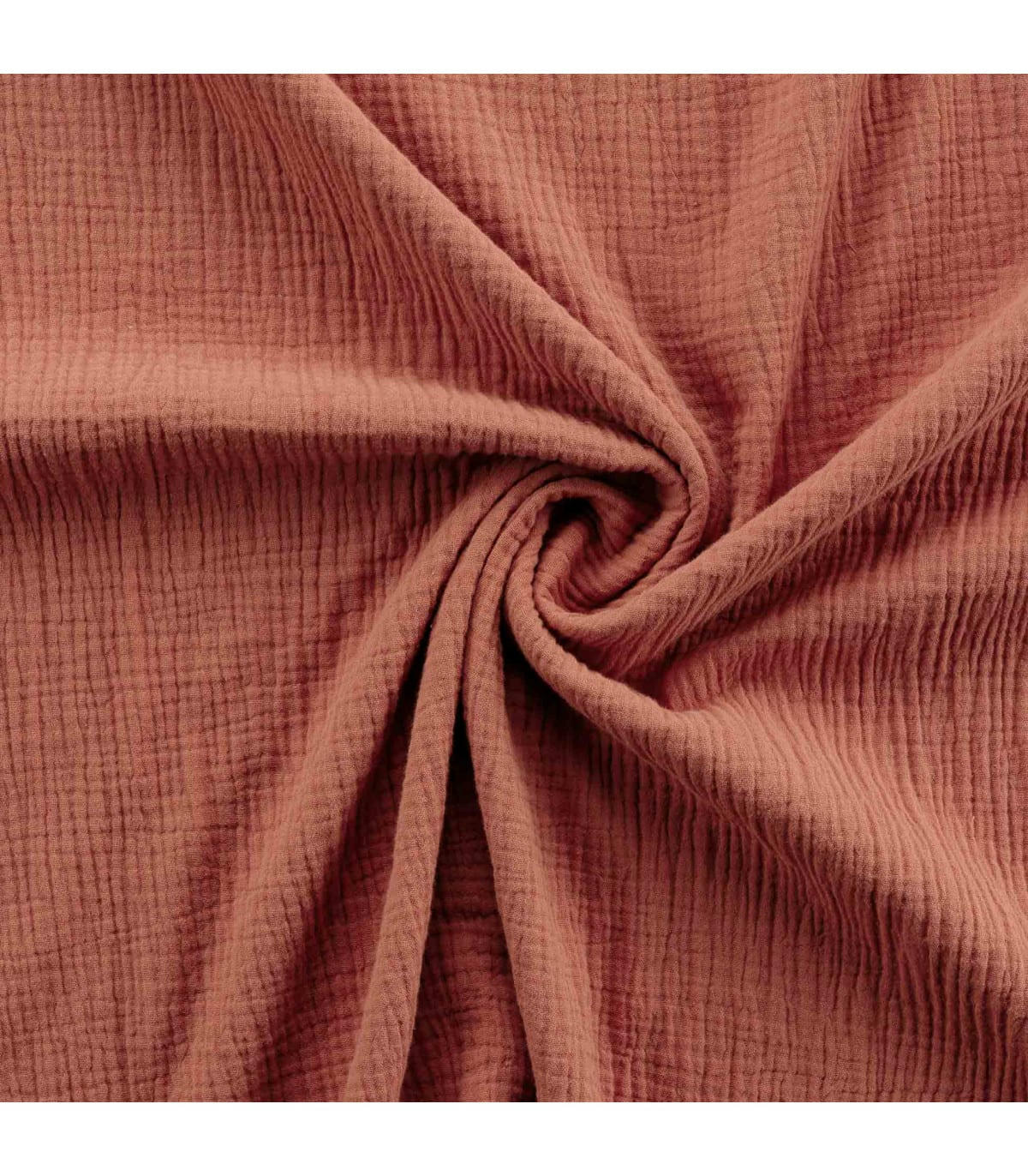 - Housse de couette double uni  100 % Coton Terre cuite 240 x 260 cm