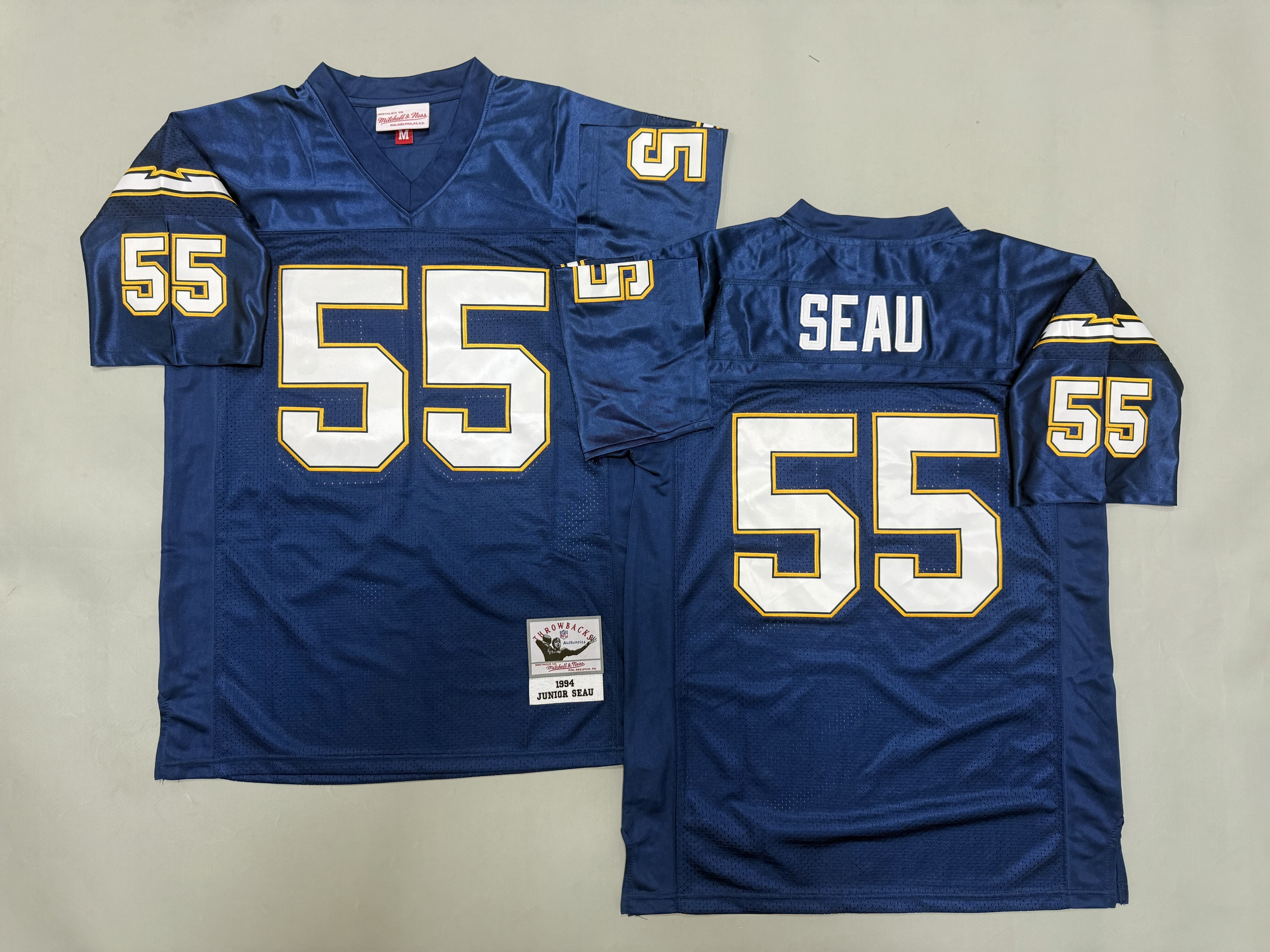 Junior Seau San Diego Chargerss Authentic Throwback Retired Player Jersey