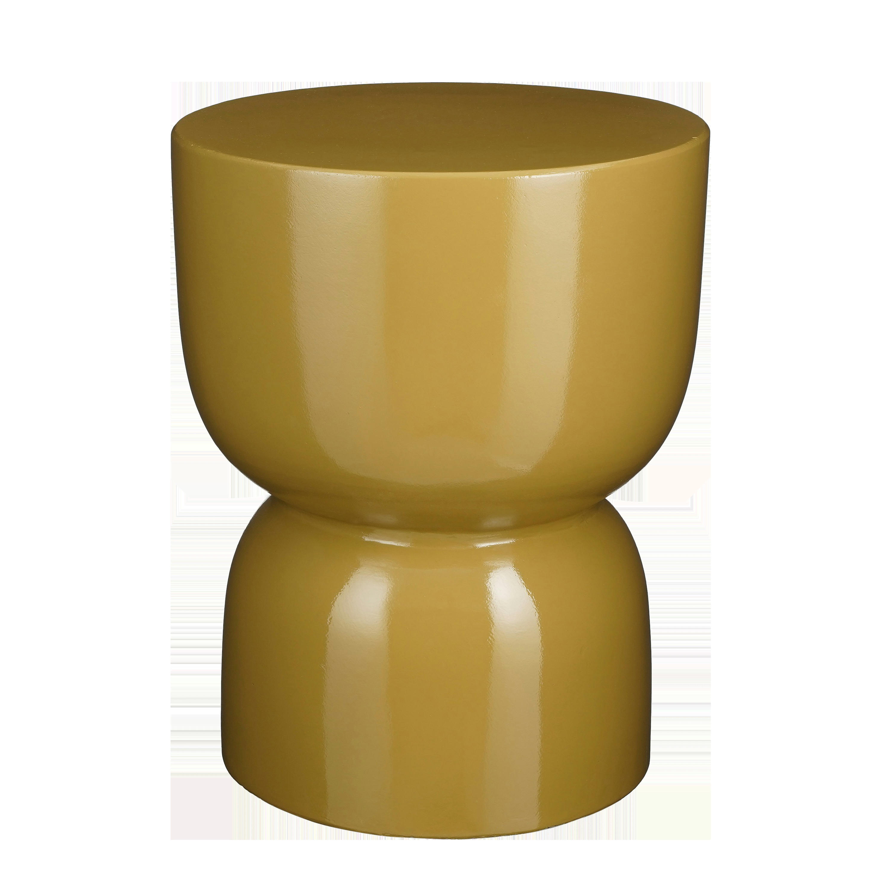 STAGE - Table d'appoint en ciment jaune H45