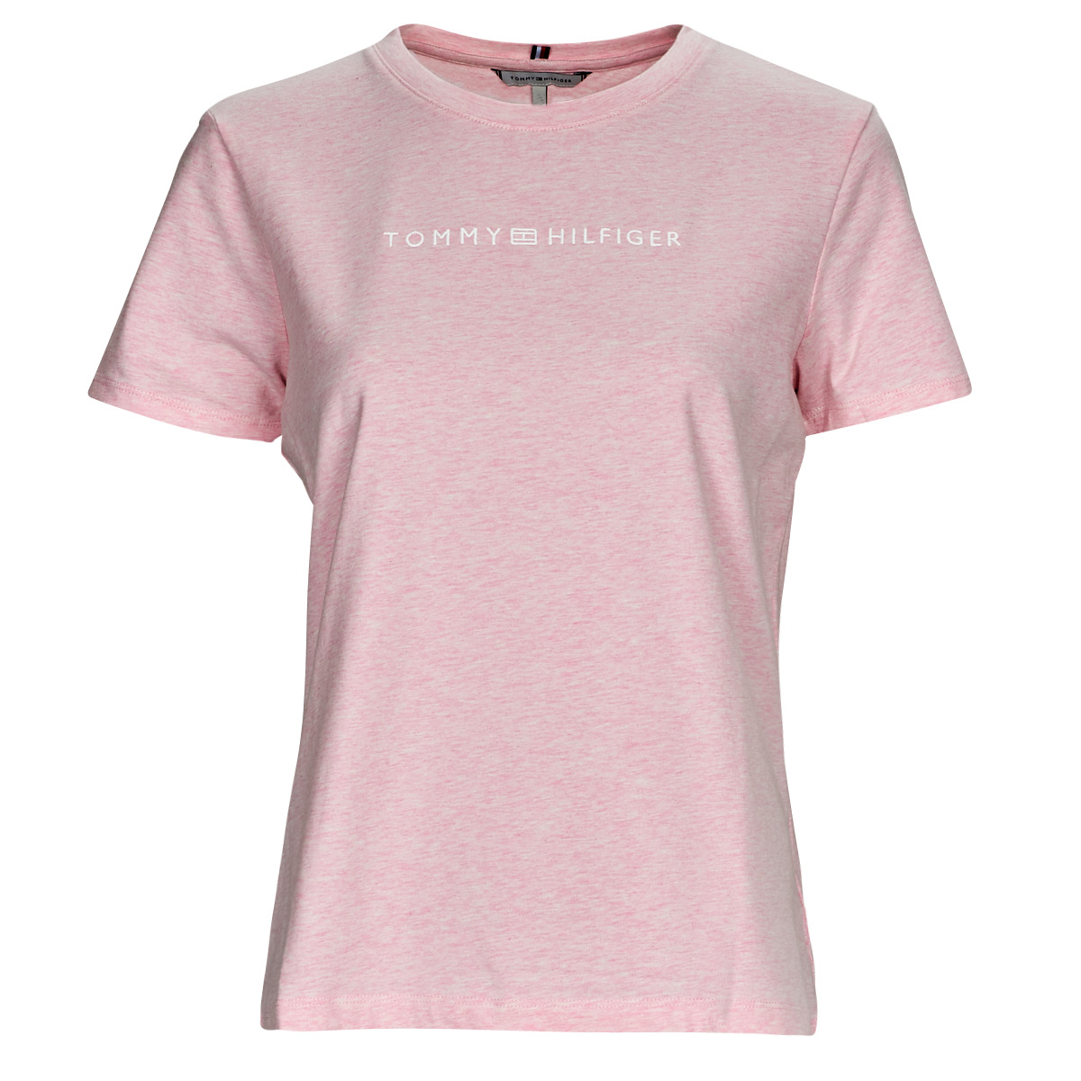 Tommy Hilfiger - REG FROSTED CORP LOGO C-NK SS - Pink