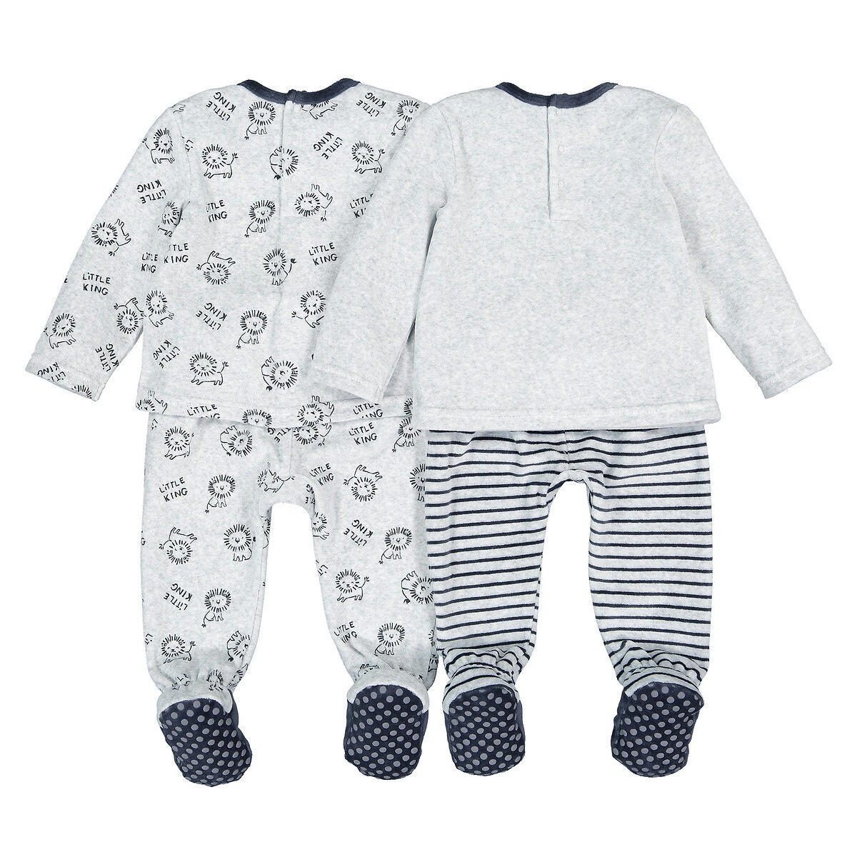 Lot de 2 pyjamas 2 pièces en velours