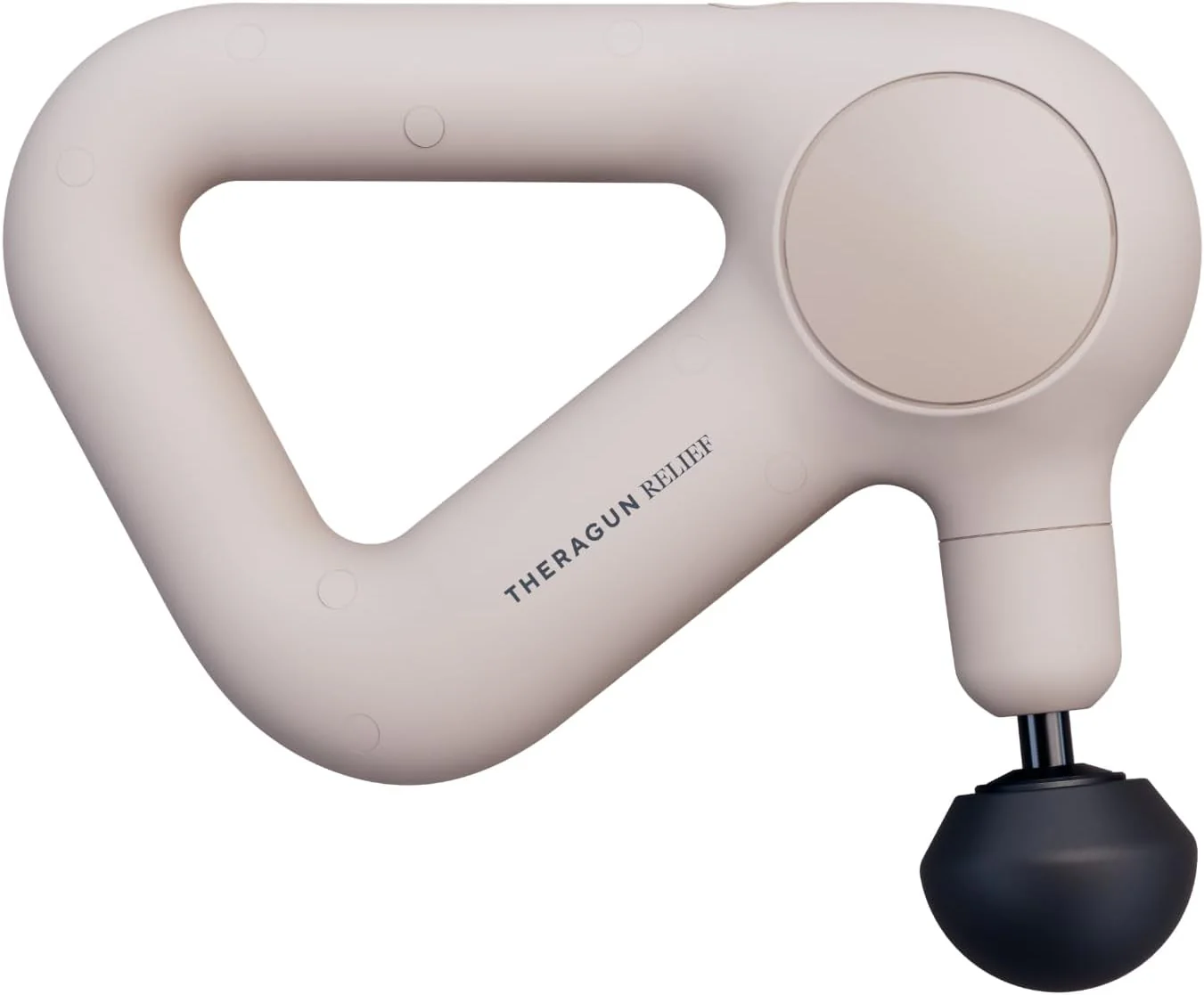 Percussion Massage Gun - Easy-to-Use, Comfortable  Light Personal Massager for Every Day Pain Relief Massage Therapy in Neck, Back, Leg, Shoulder and Body (Navy)(Relief - Sand)