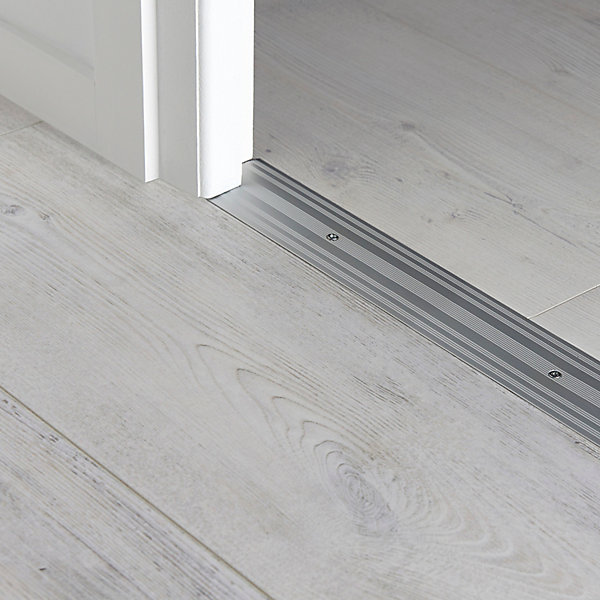 Large barre de seuil en aluminium décor métal mat GoodHome 60 x 930 mm