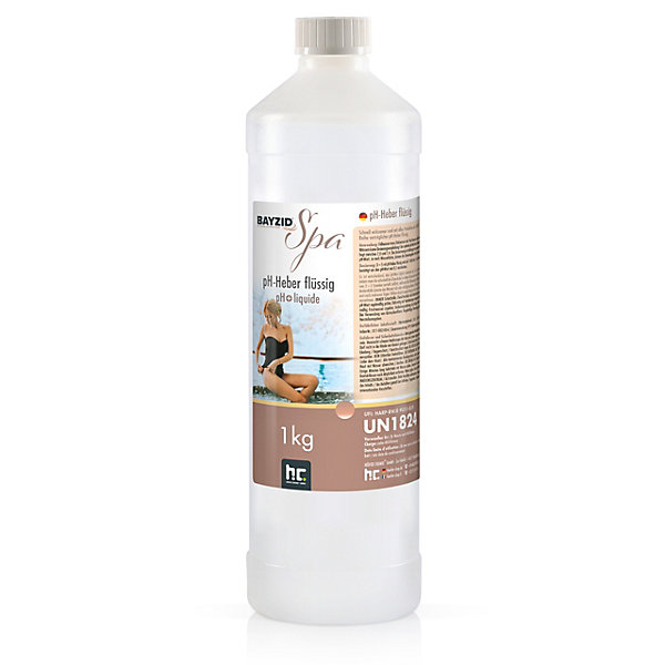 Bayzid Spa Exhausteur De Ph Plus Liquide 6 x 1 Kg Pour Spa, Augmente Rapidement Le Ph