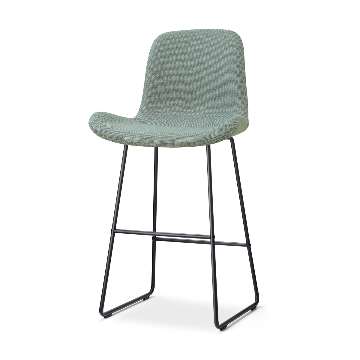 Nolon Nino-Fé Barkruk Saliegroen - Zwart Onderstel - 75 Cm