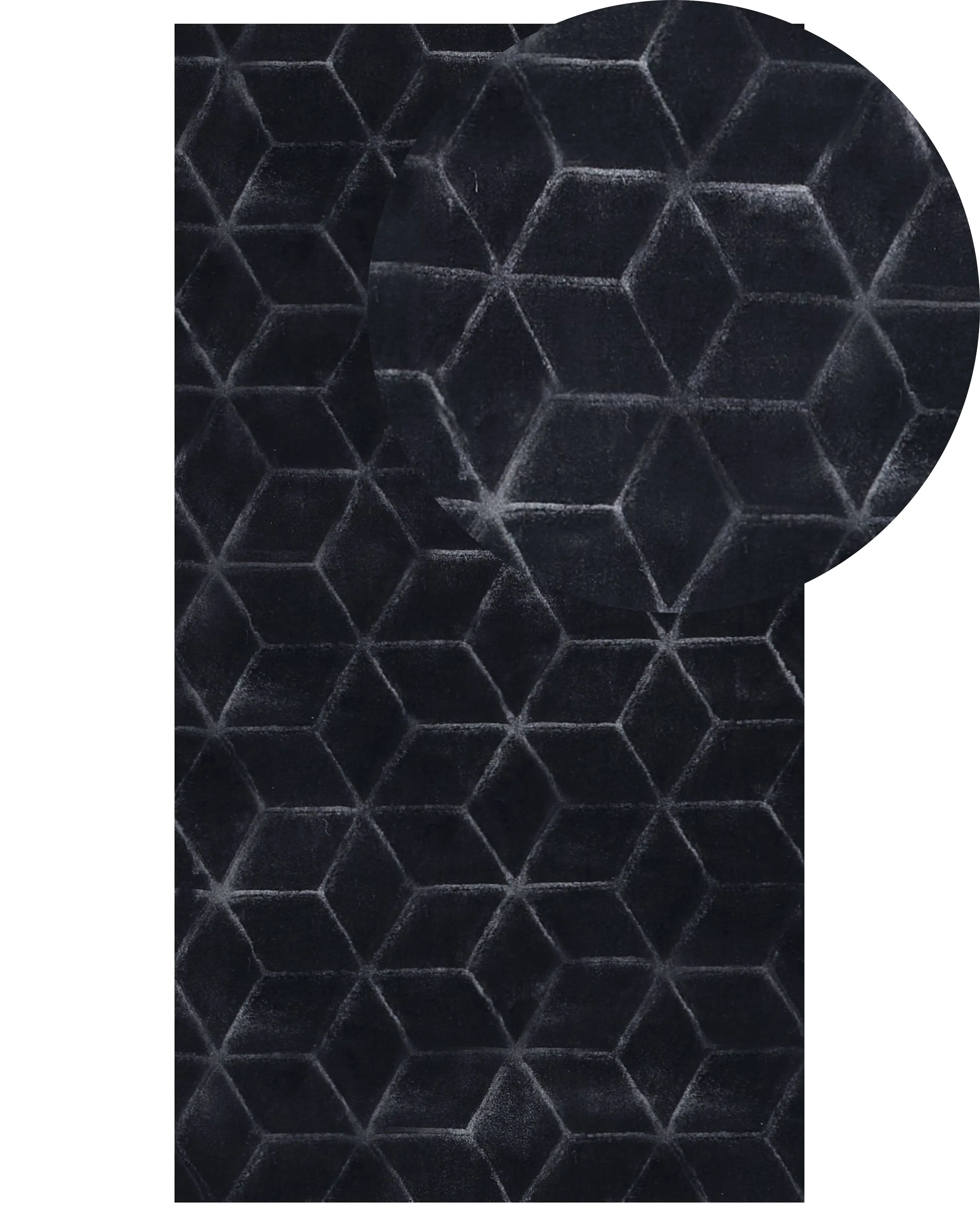 Faux Fur Rug THATTA Black 160 x 230 cm