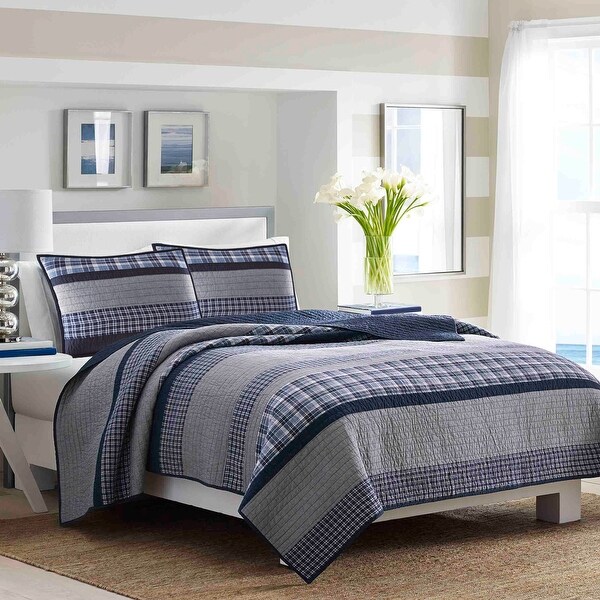 Nautica Adelson Cotton Navy Standard Sham