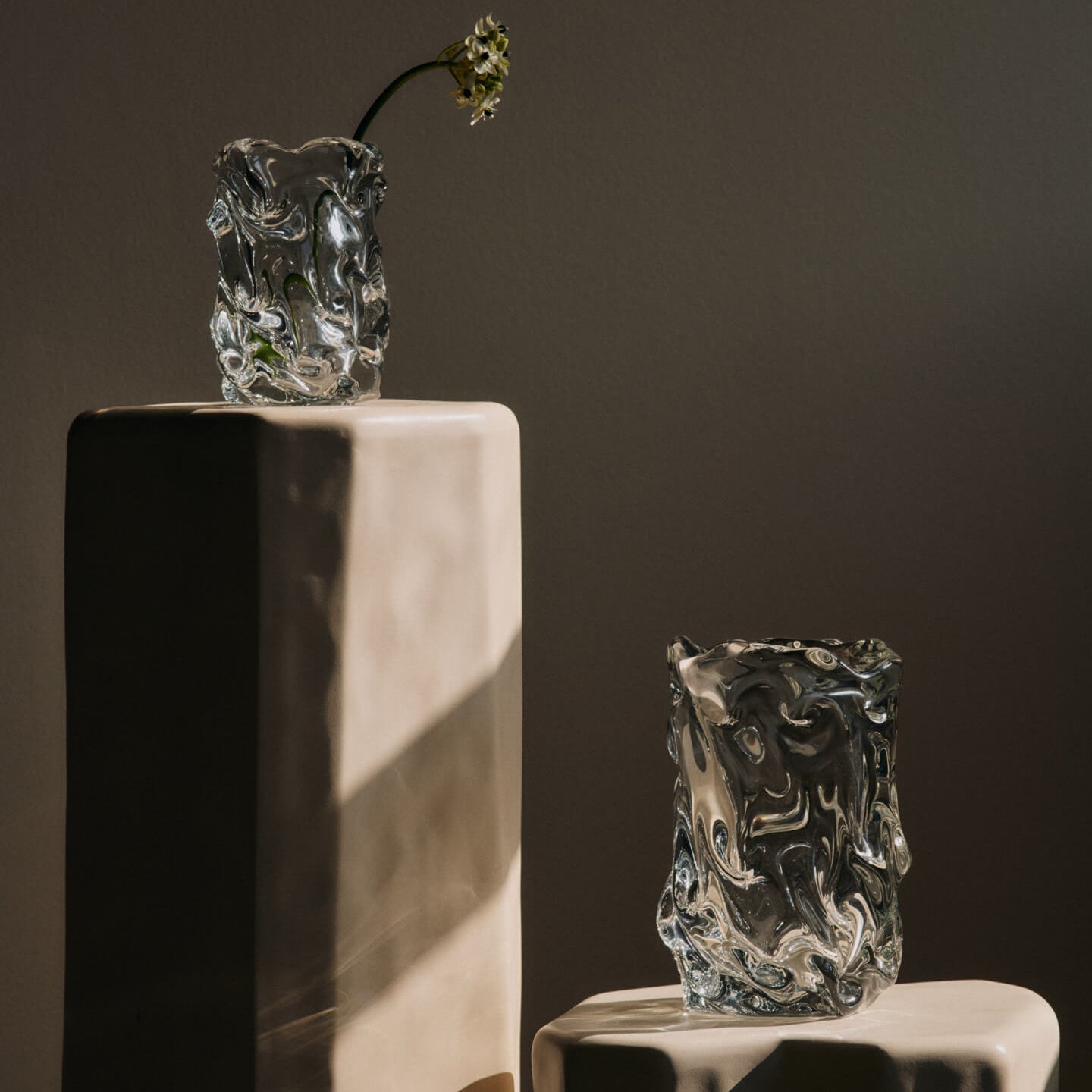 Ferm Living Virelle Vaas - H 18 cm - Transparant