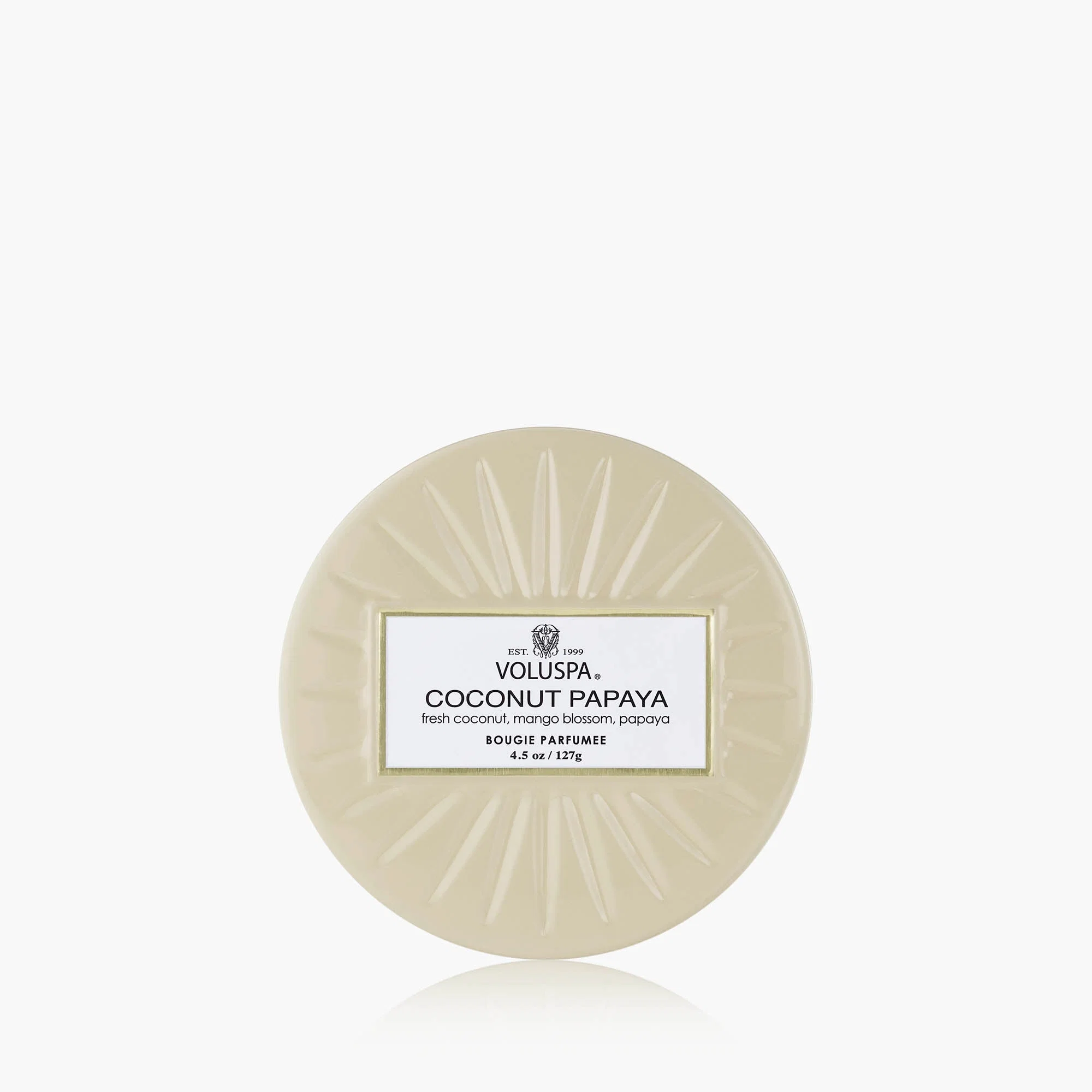 Coconut Papaya - Mini Tin Candle
