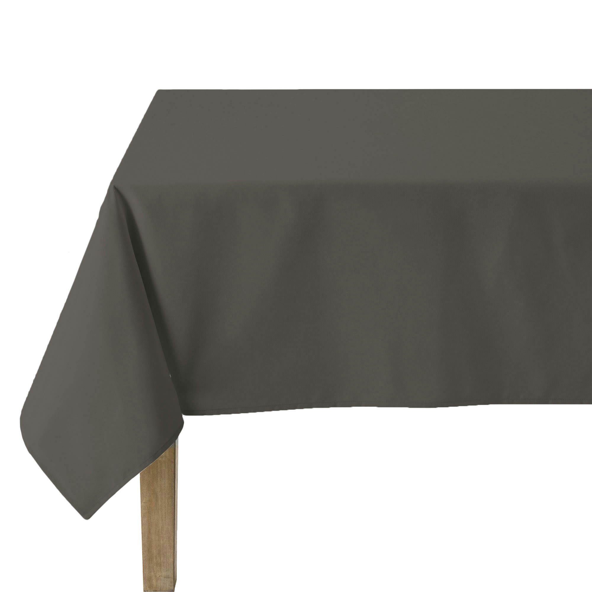 LA LILLOISE - Nappe unie en polylin pavot 180 x 180