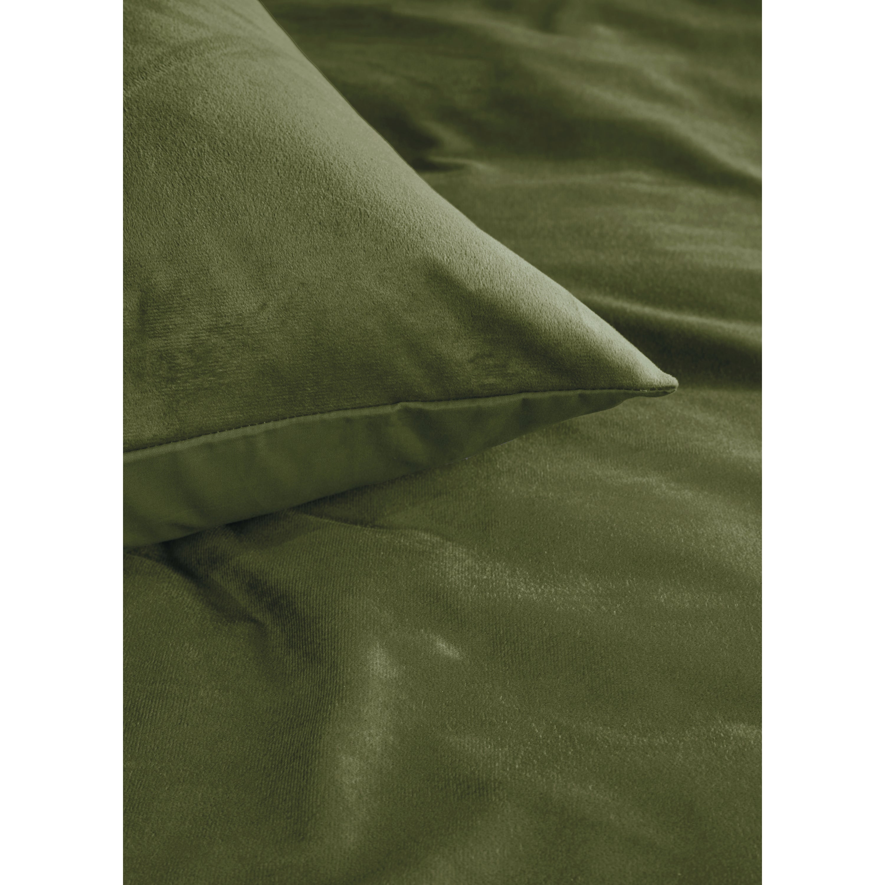 Ambiante Velvety Dekbedovertrek 200 x 200/220 cm - Groen