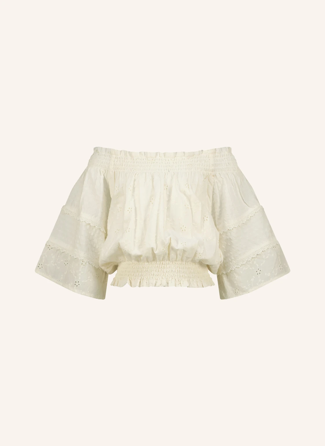 VINGINO Off-Shoulder-Bluse LILIANNE mit Lochspitze und Rüschen