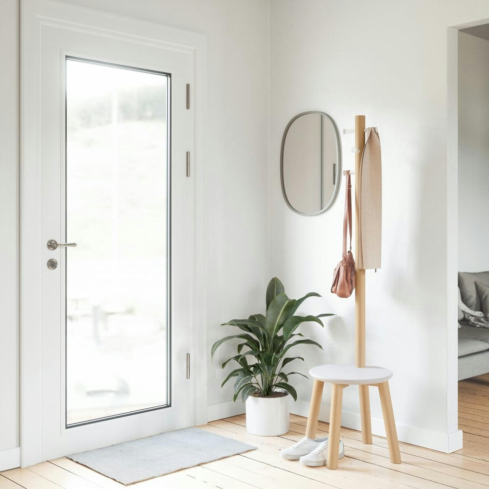 PILLARD - Porte manteaux tabouret pillard bois naturel