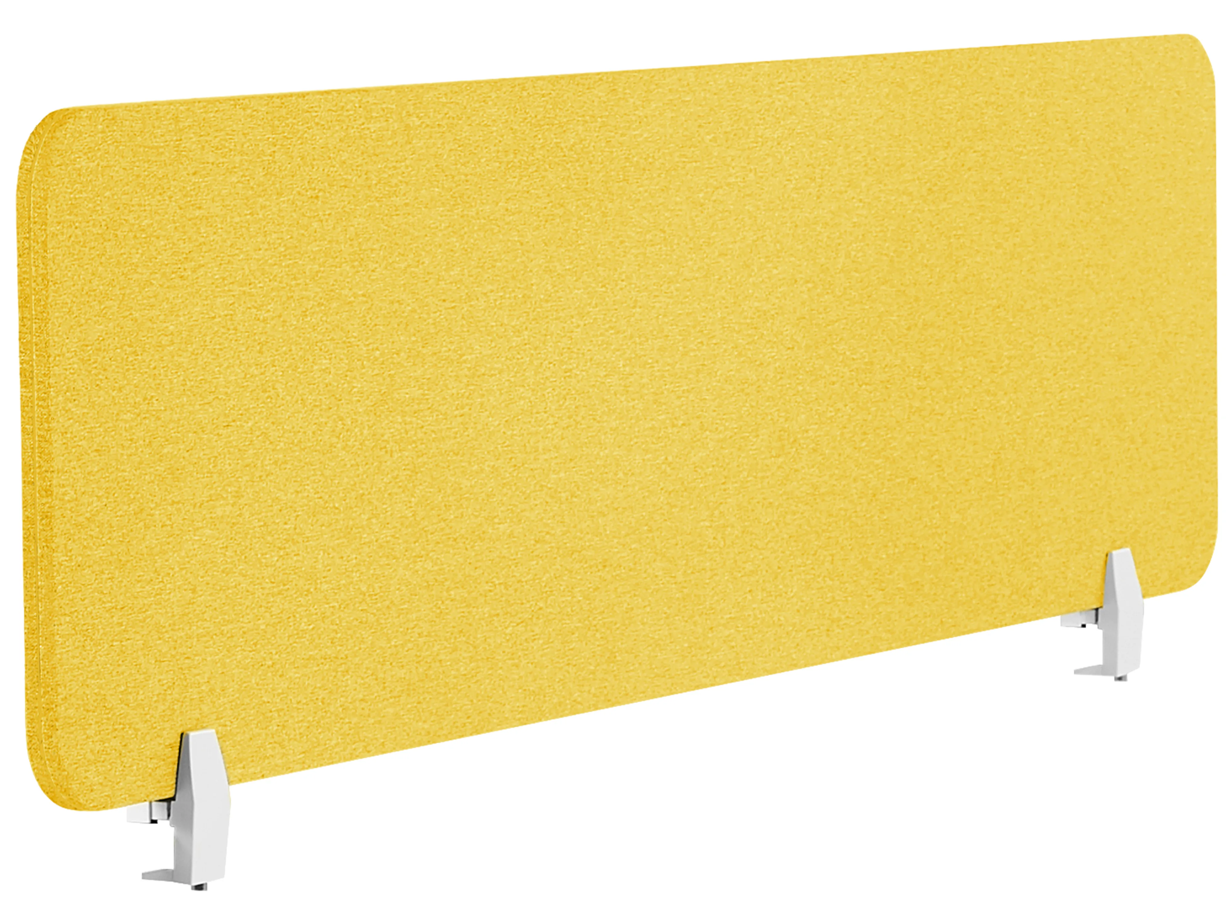 Desk Screen WALLY 160 x 40 cm Yellow