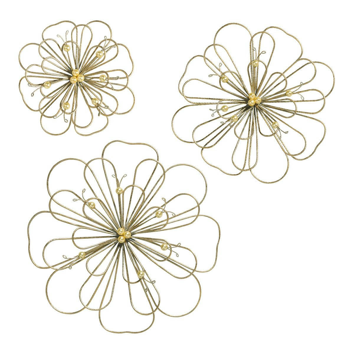 - Set de 3 Fleurs Perle