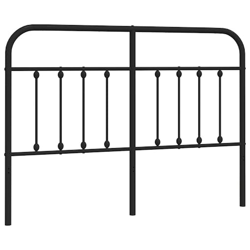 NNEVL Metal Headboard Black 137 cm