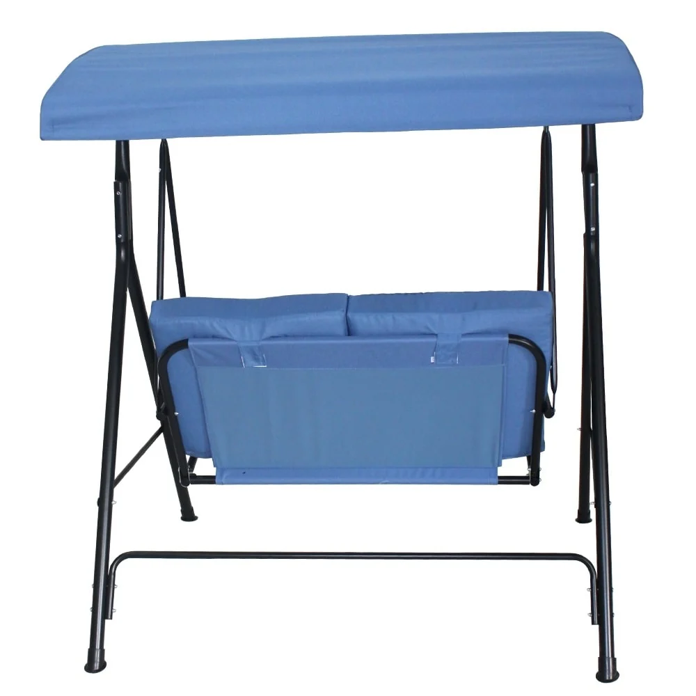 Santos Patio 2-seater Outdoor Swing with canopy and Stand by Havenside Home