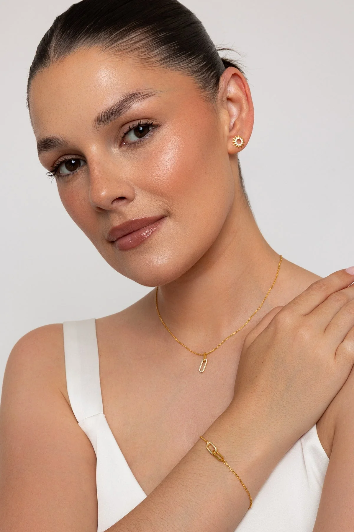 The Pink Box Paperclip Necklace