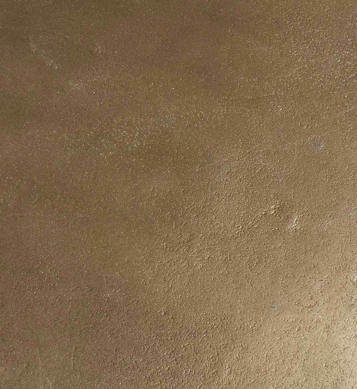 ANTIQUE - Table basse en aluminium couleur bronze vieilli 40 cm Ø