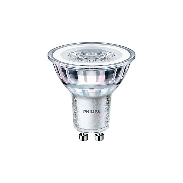 Lot 2 spots GU10 355lm 4.6W IP20 blanc chaud Philips