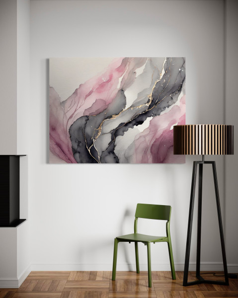 Feeby Obraz na płótnie, Akwarela Abstrakcja Różowy 60x40