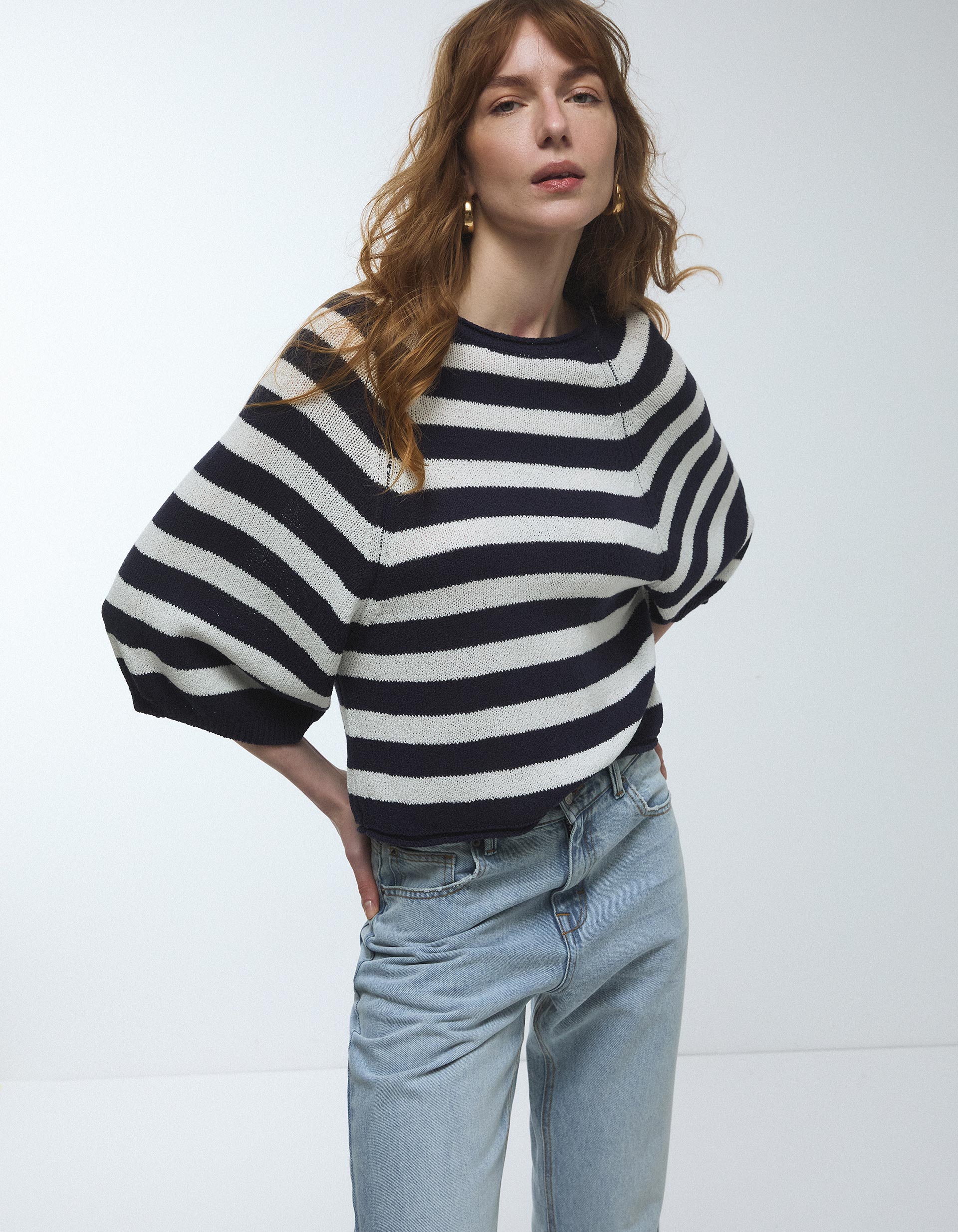 Camisola de Malha, Mulher, Branco